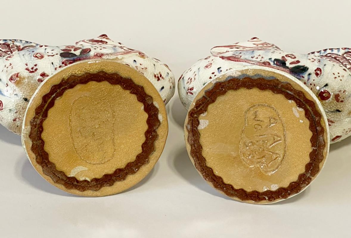 Paar Vasen mit Hahn von Carl Walters für Stonelain im Angebot 4