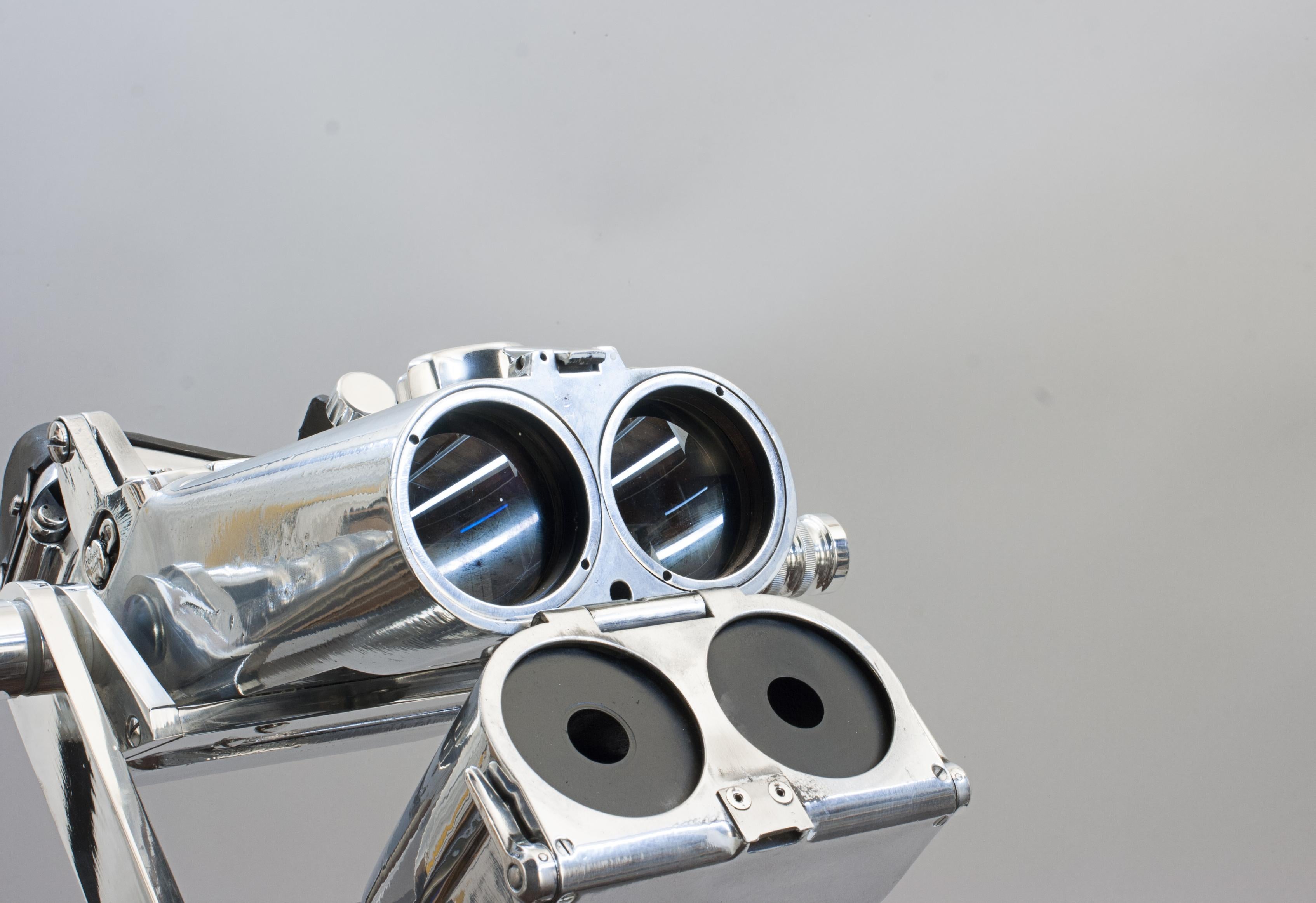 Metal Pair of Carl Zeiss Binoculars, 12 X 60 For Sale