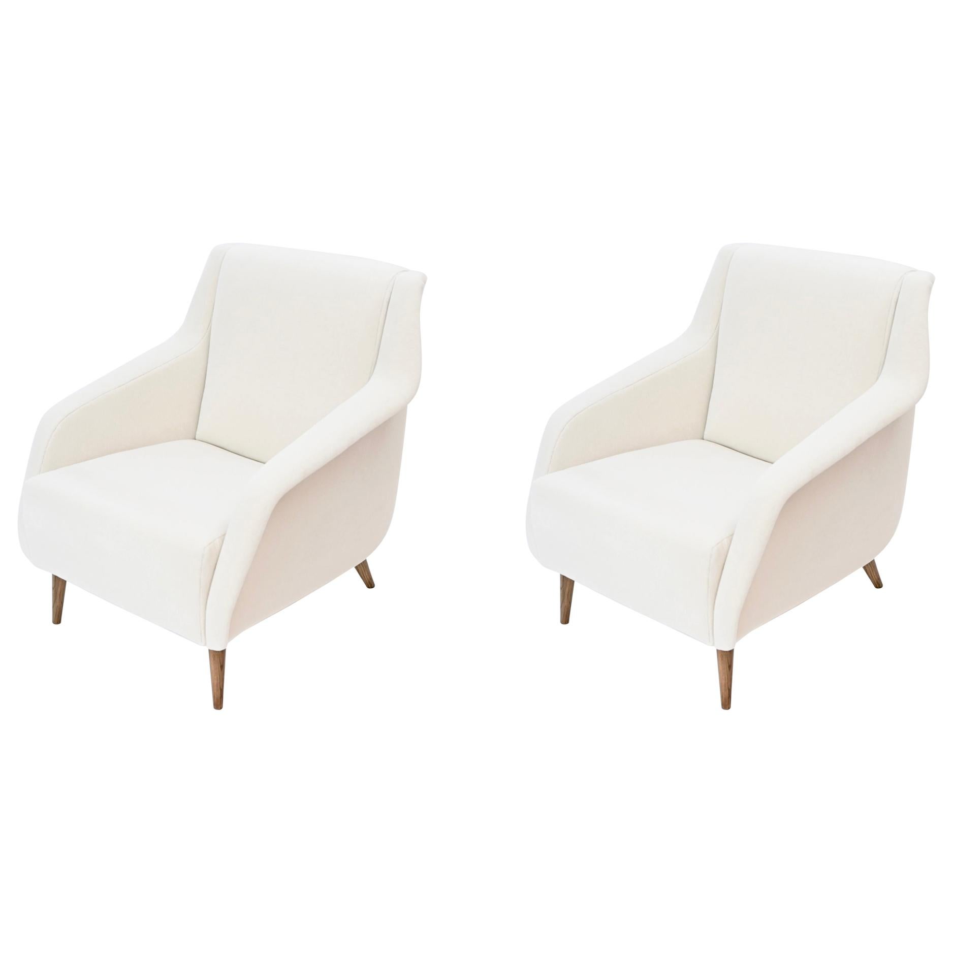 Pair of Carlo de Carli ‘802’ Lounge Chairs by Cassina, Italy, circa 1960