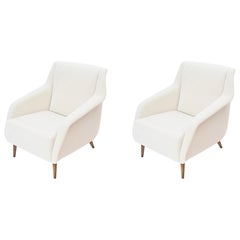 Pair of Carlo de Carli ‘802’ Lounge Chairs by Cassina, Italy, circa 1960