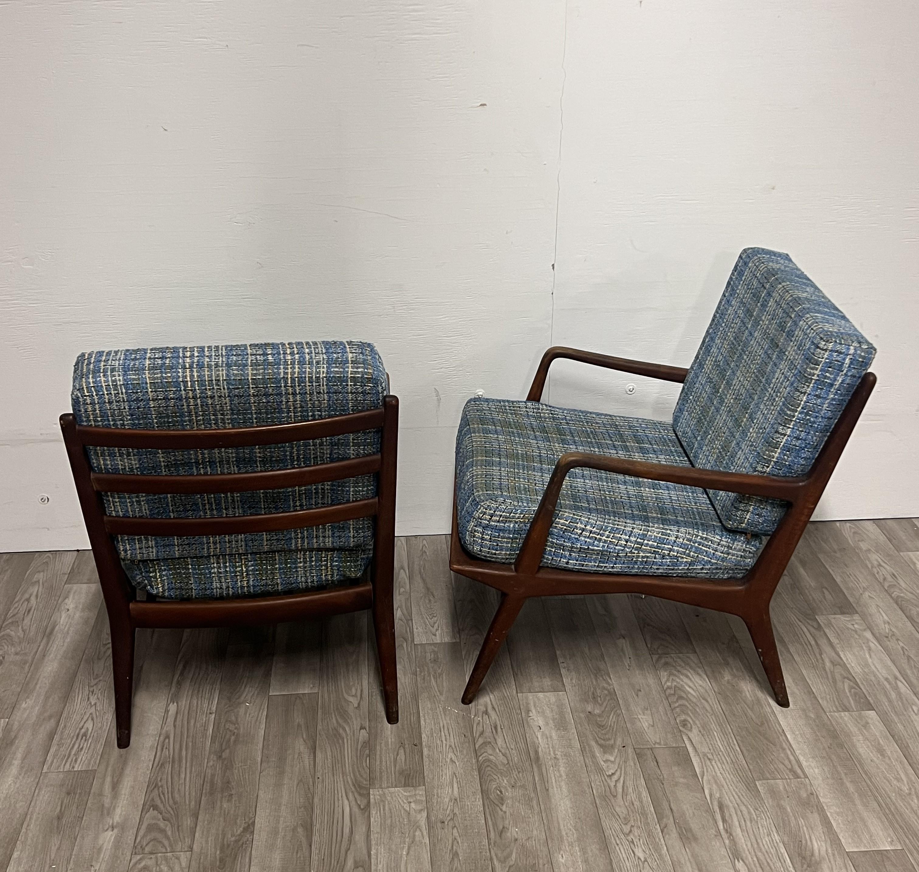 Paire de chaises longues Carlo de Carli pour M. Singer and Sons État moyen - En vente à Red Lion, PA