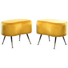 Pair of Carlo de Carli Style Small Benches or Stools