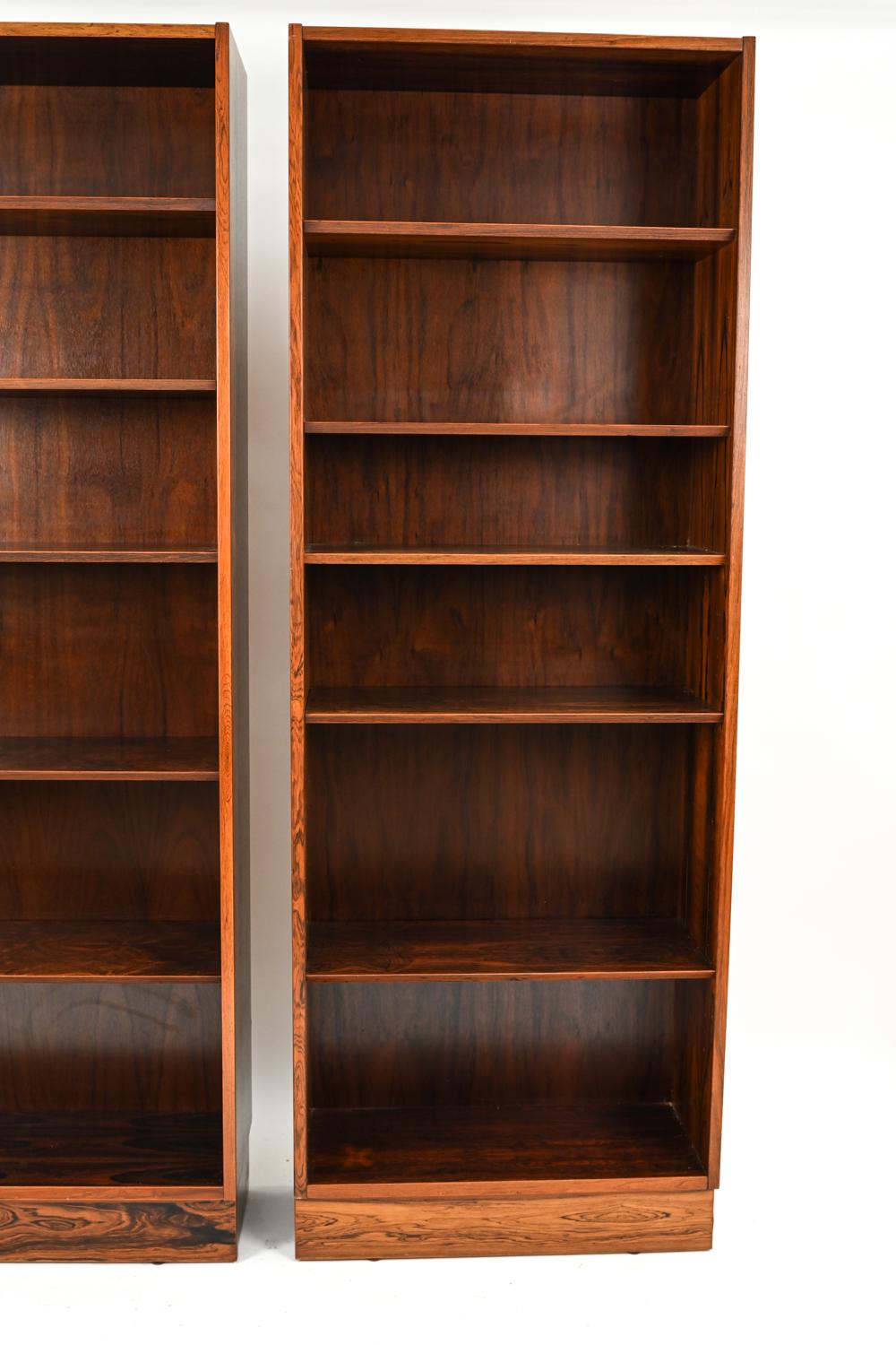 Danish Pair of Carlo Jensen for Poul Hundevad Rosewood Bookcases