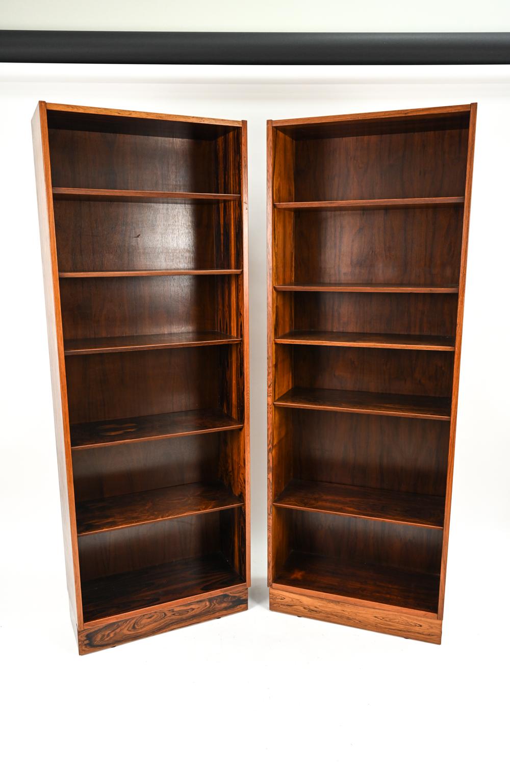 Pair of Carlo Jensen for Poul Hundevad Rosewood Bookcases 1