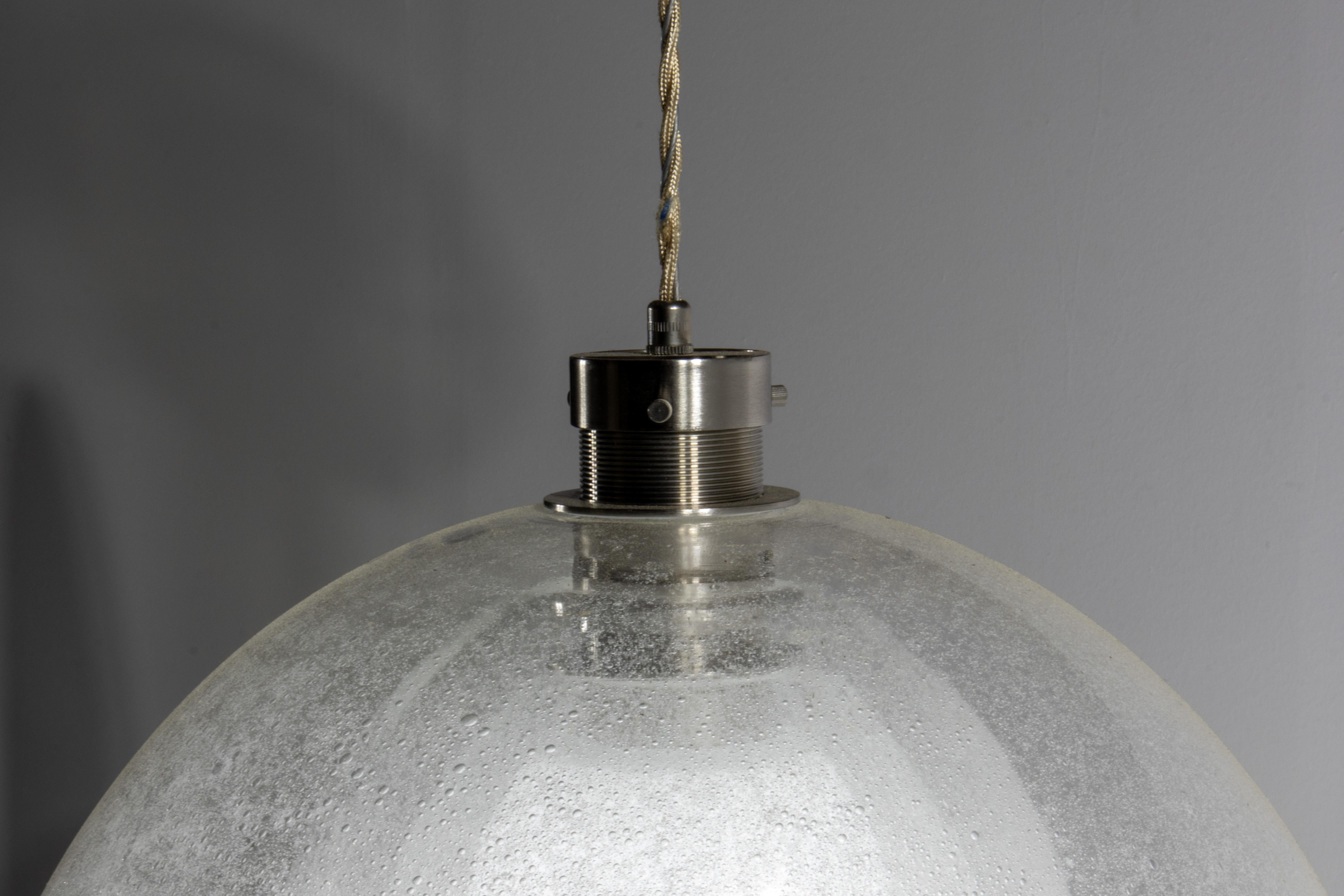 PAIR of Carlo Nason LS 134 Medusa Pulegoso Murano Glass Pendant Lamp for Mazzega For Sale 9