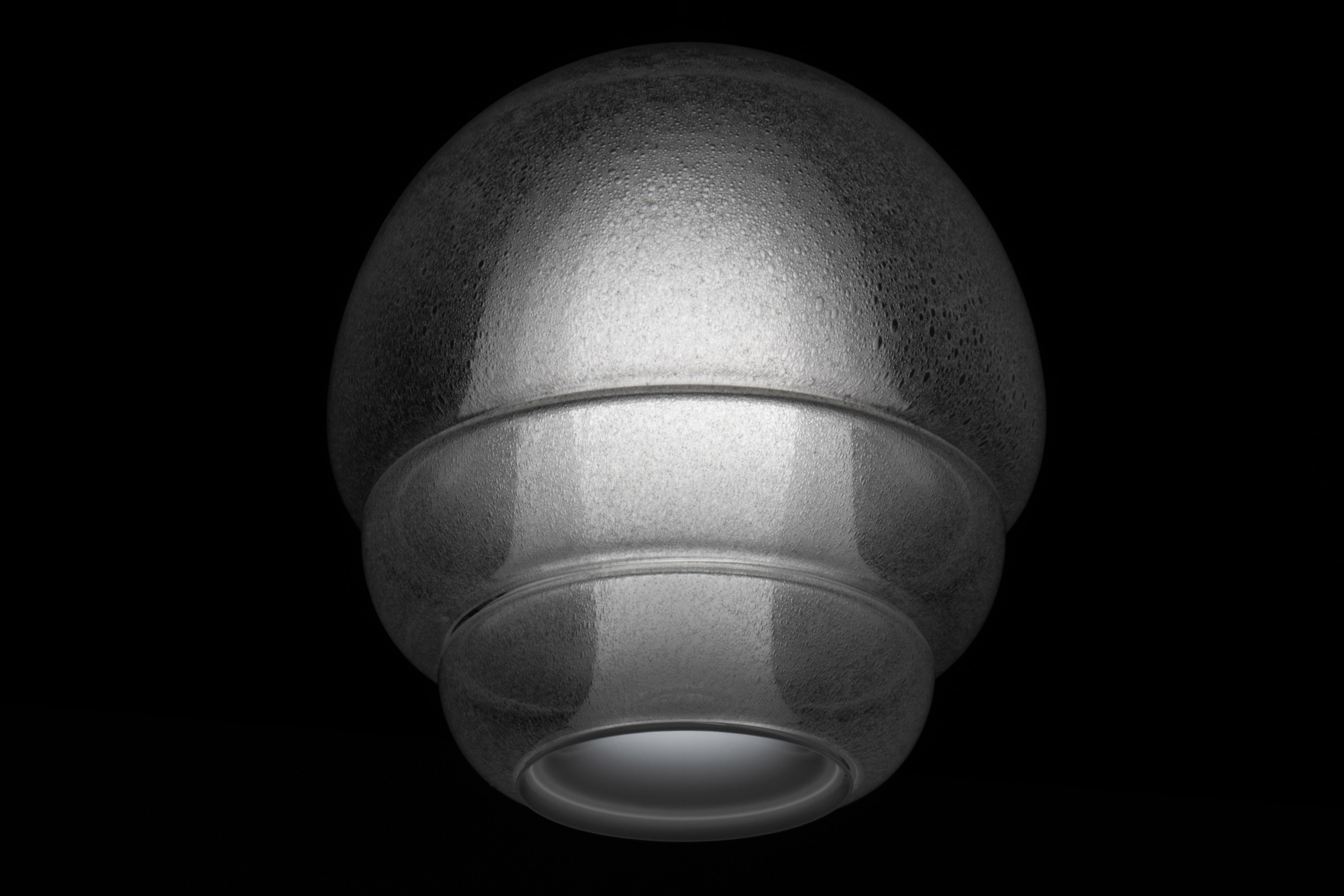 Italian PAIR of Carlo Nason LS 134 Medusa Pulegoso Murano Glass Pendant Lamp for Mazzega For Sale