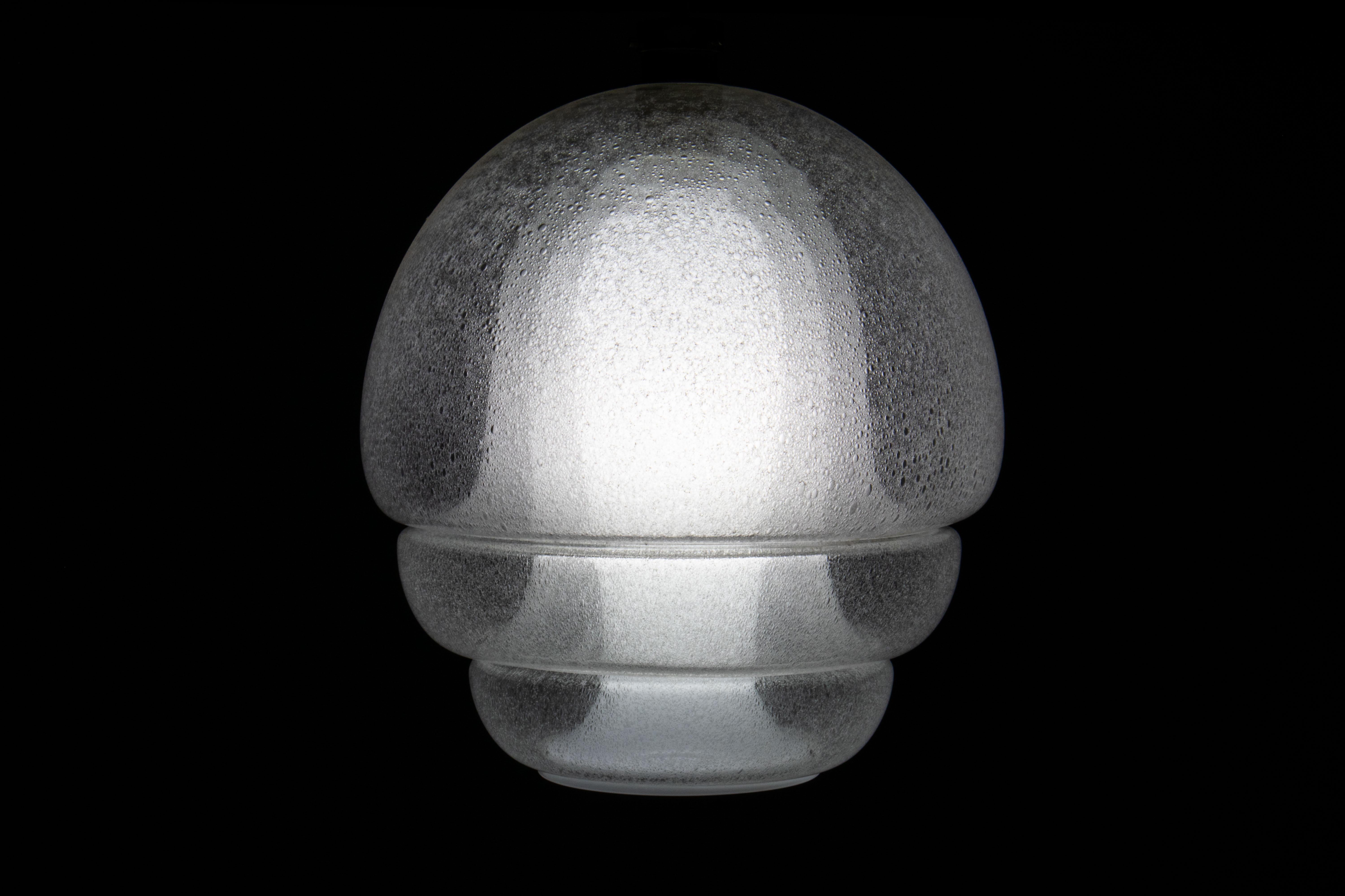 PAIR of Carlo Nason LS 134 Medusa Pulegoso Murano Glass Pendant Lamp for Mazzega For Sale 2