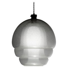 PAIR of Carlo Nason LS 134 Medusa Pulegoso Murano Glass Pendant Lamp for Mazzega