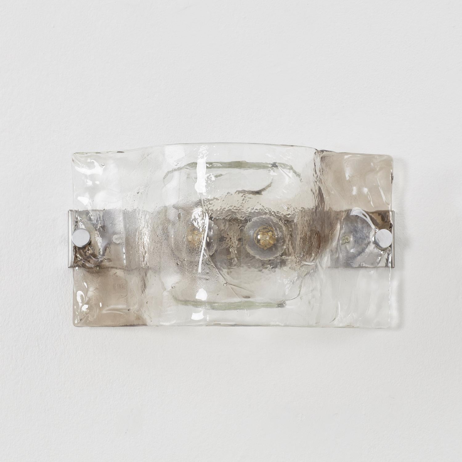 Pareja de apliques de cristal de Murano Carlo Nason - Italia, años 60 en venta 4