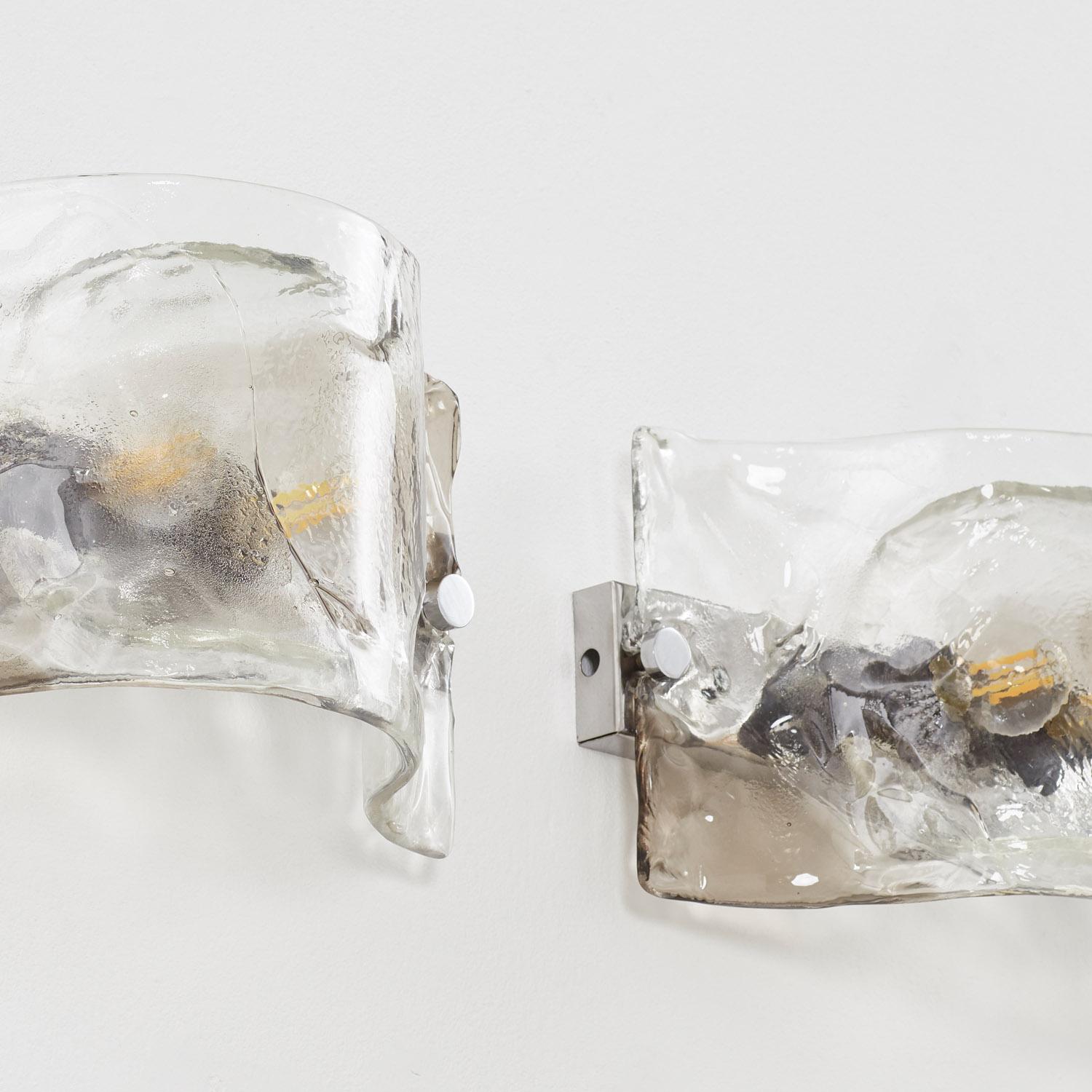Pareja de apliques de cristal de Murano Carlo Nason - Italia, años 60 Italiano en venta