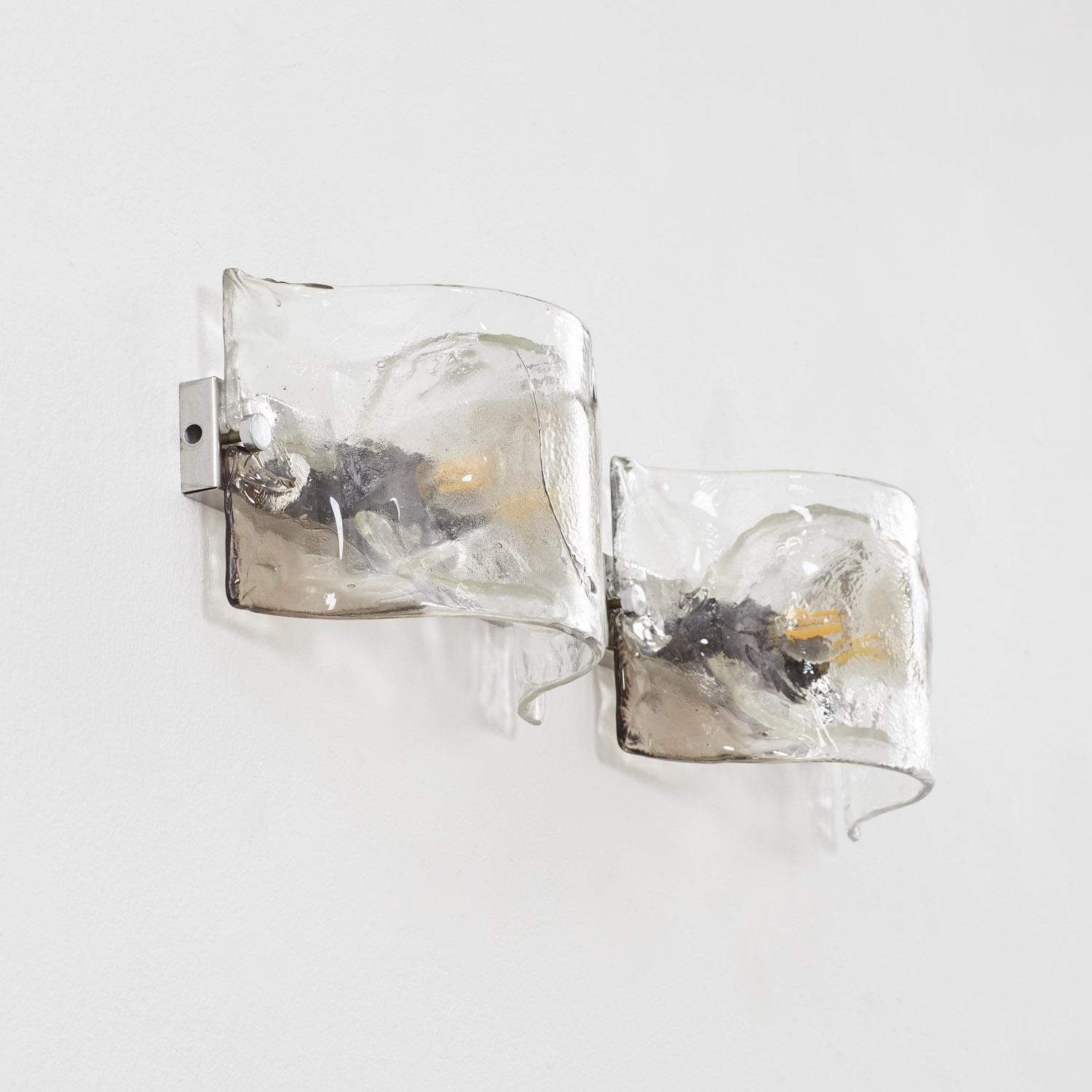 Pareja de apliques de cristal de Murano Carlo Nason - Italia, años 60 en Bueno estado para la venta en London, GB