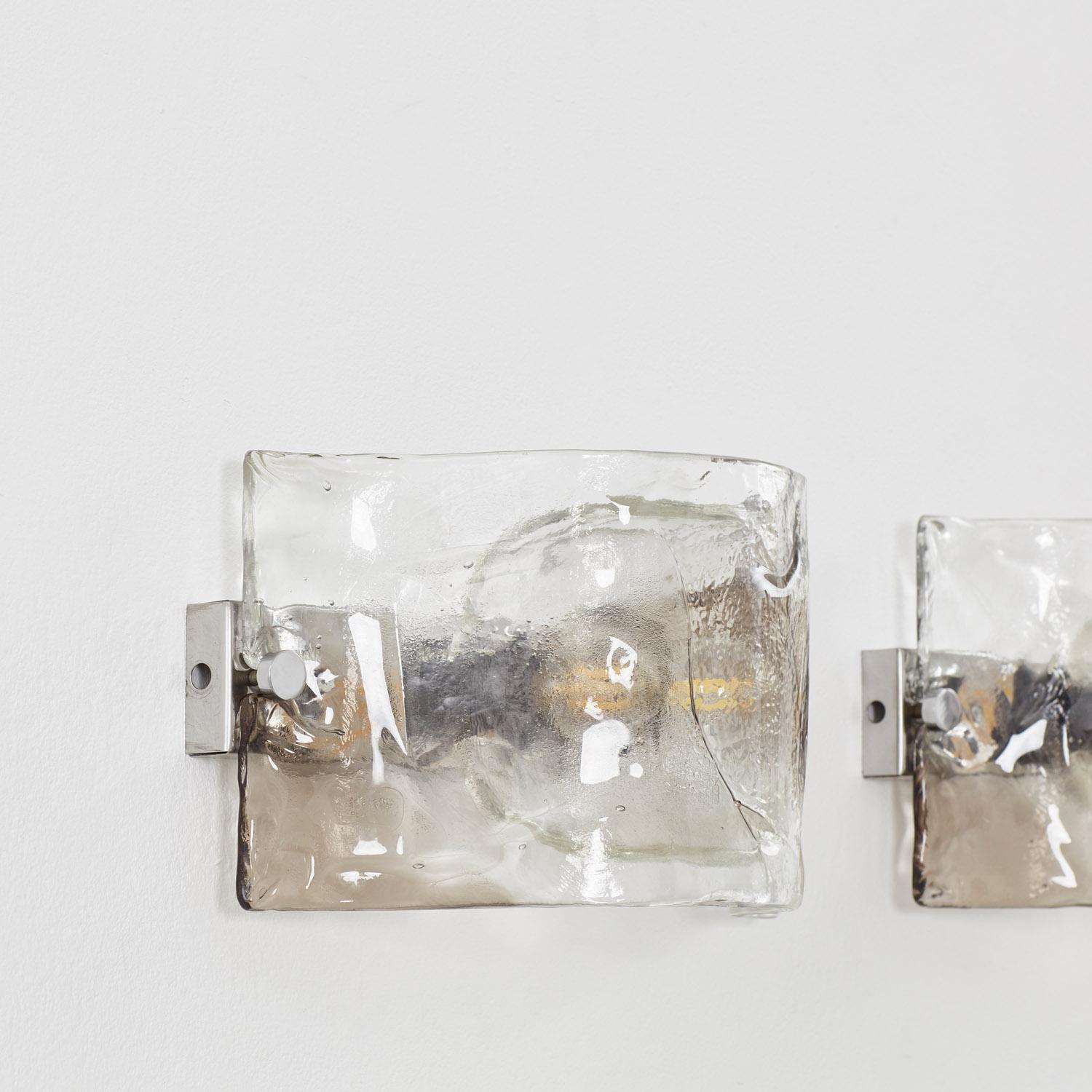 Pareja de apliques de cristal de Murano Carlo Nason - Italia, años 60 Vidrio en venta
