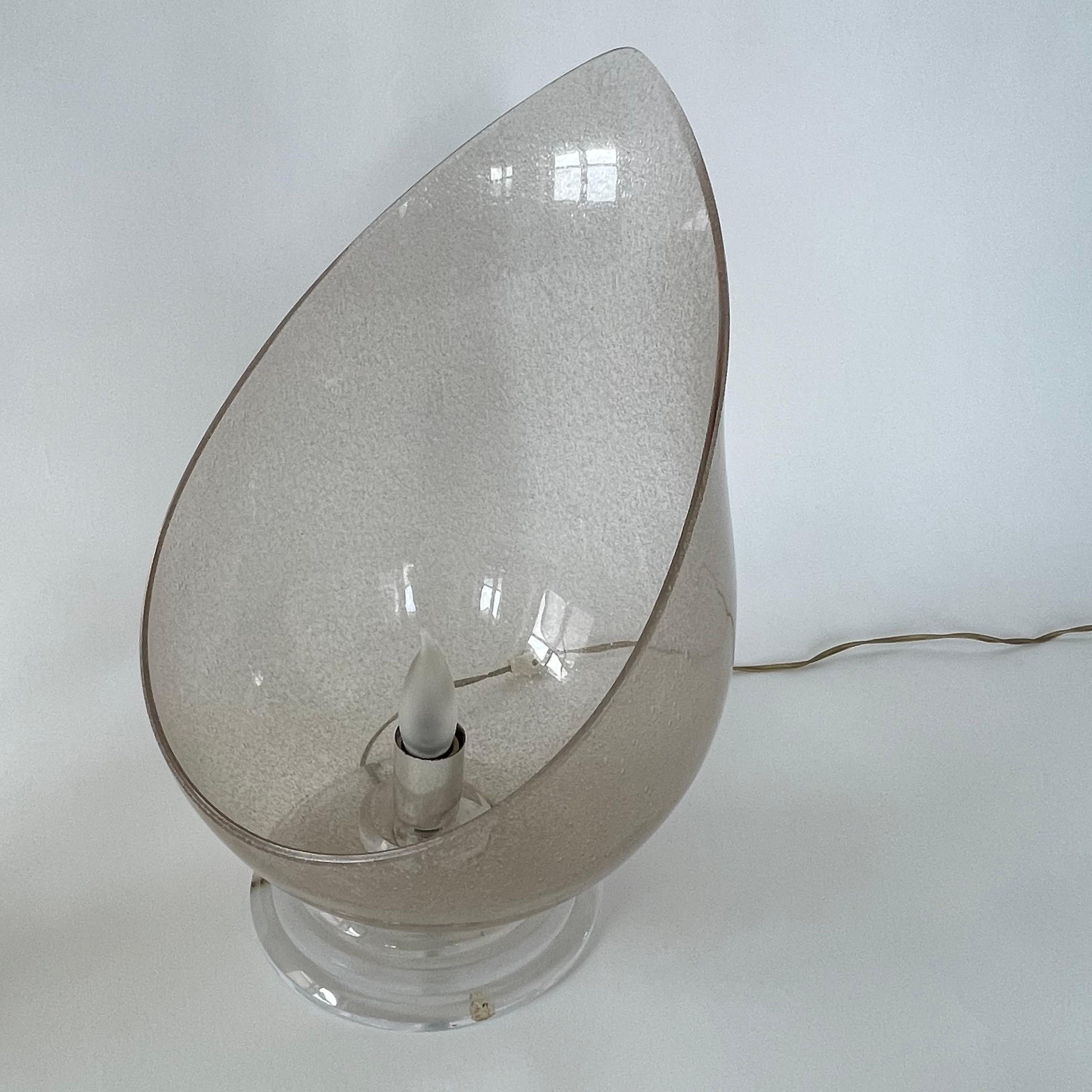 Paar Carlo Nason Pulegoso Murano-Tischlampen mit Tulpen aus Muranoglas von Mazzega, Italien, 1970er Jahre im Angebot 2