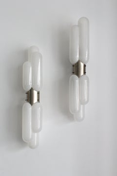 Pair of Carlo Nason ‘Torpedo’ wall lights, 1960s