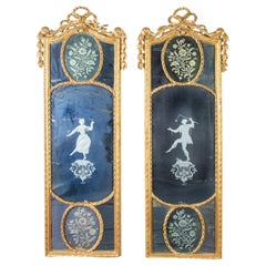 Pair of Carlos IV Style Mirrors Spain 19th Century