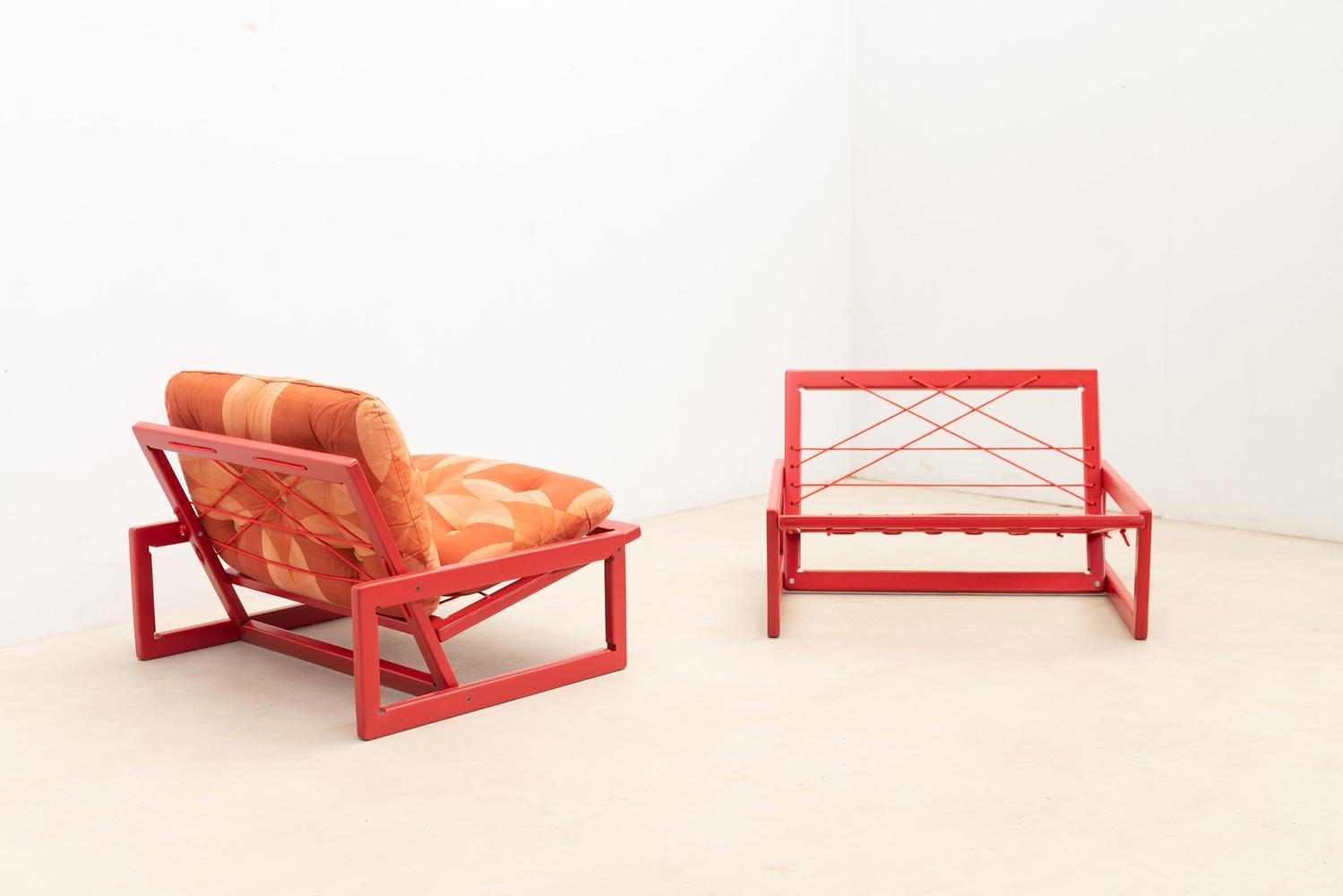 Late 20th Century Pair of Carlotta Lounge Chair by Tobia & Afra Scarpa for Cassina, Italy For Sale