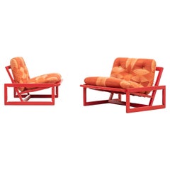 Vintage Pair of Carlotta Lounge Chair by Tobia & Afra Scarpa for Cassina, Italy