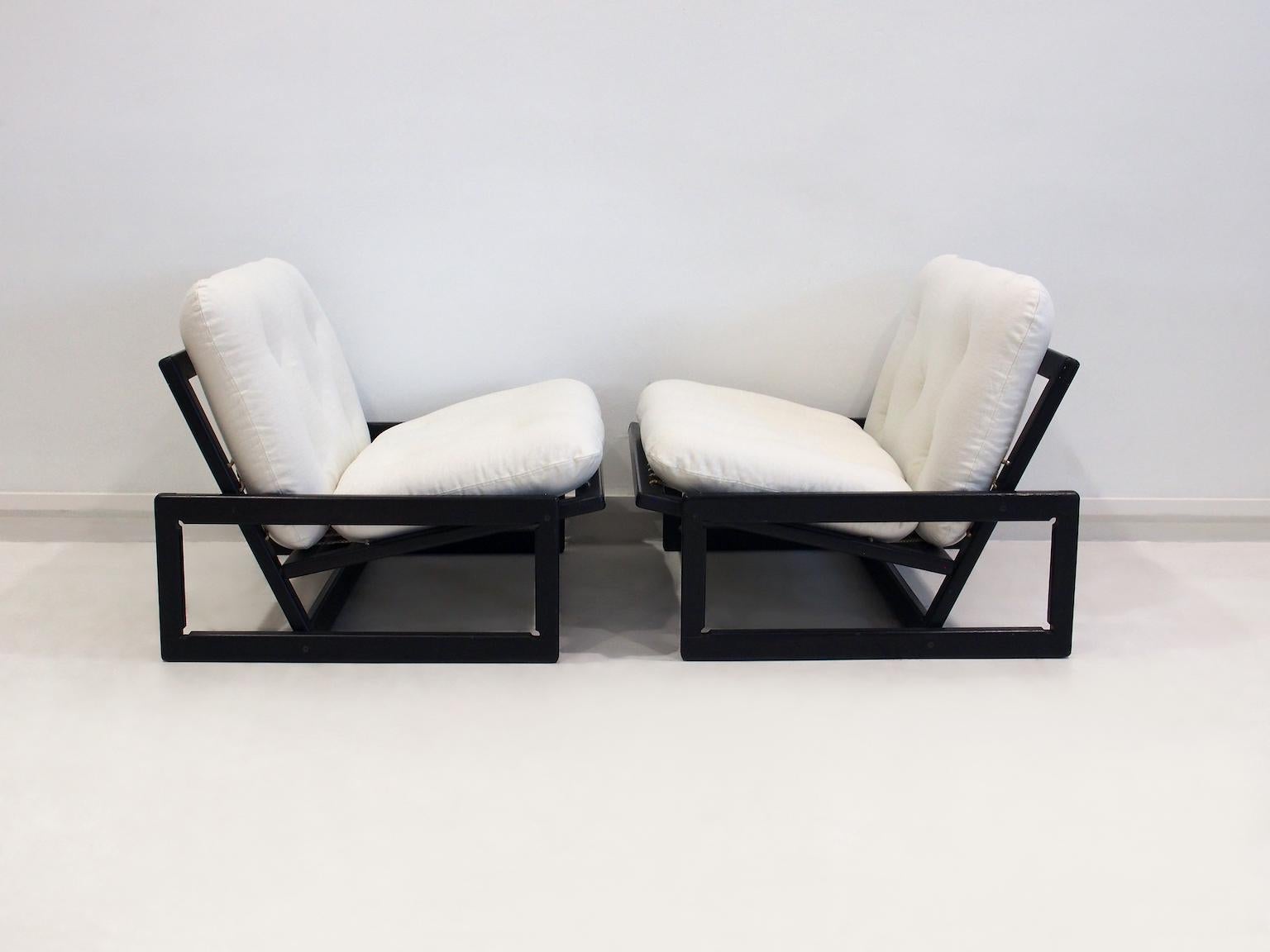 Pareja de tumbonas Carlotta de Afra & Tobia Scarpa para Cassina en venta 3
