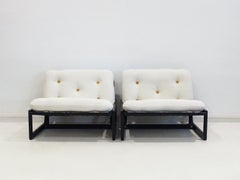 Pair of Carlotta Lounge Chairs by Afra and Tobia Scarpa for Cassina