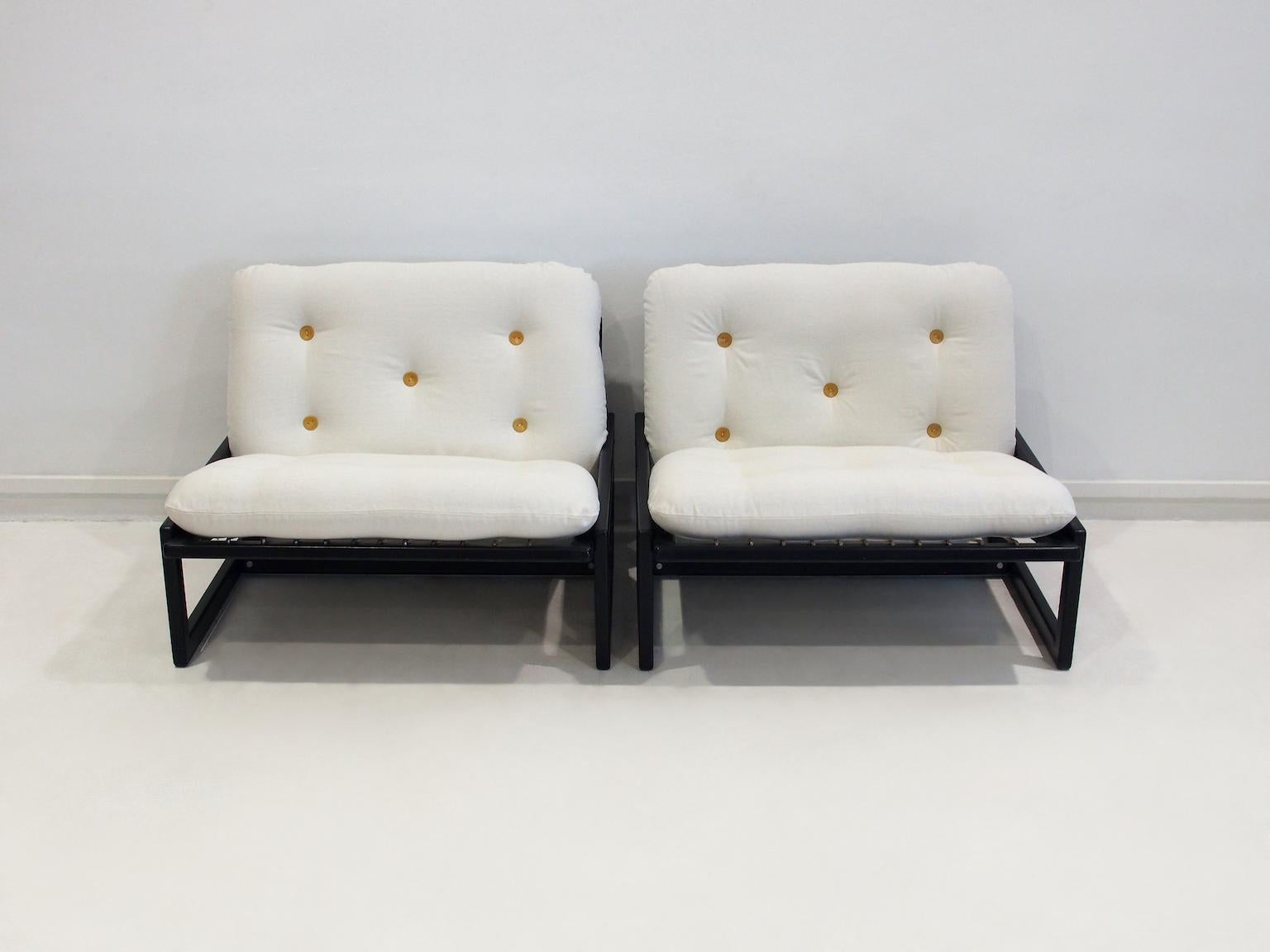 Pareja de tumbonas Carlotta de Afra & Tobia Scarpa para Cassina Moderno de mediados de siglo en venta