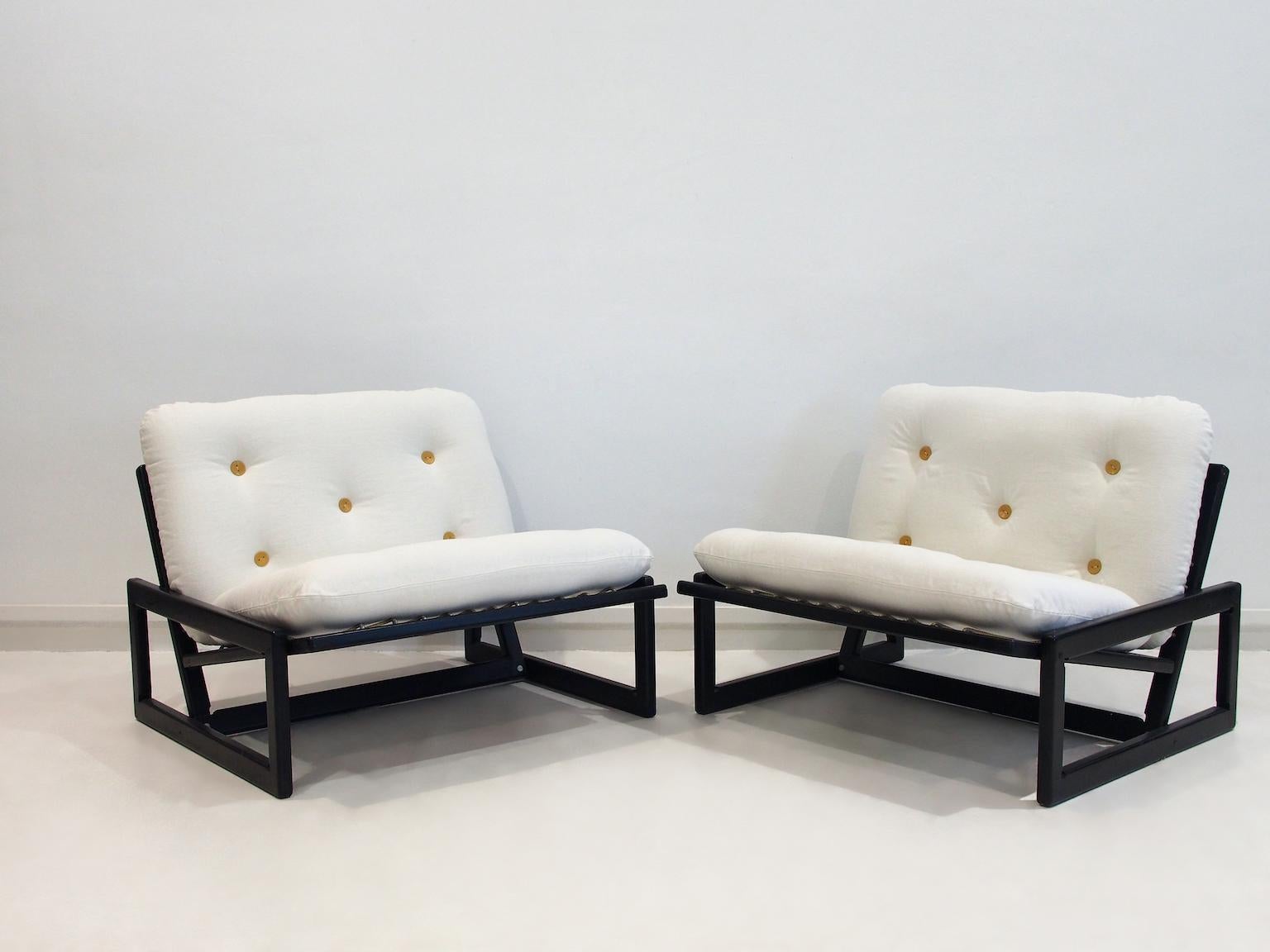 Pareja de tumbonas Carlotta de Afra & Tobia Scarpa para Cassina en venta 2