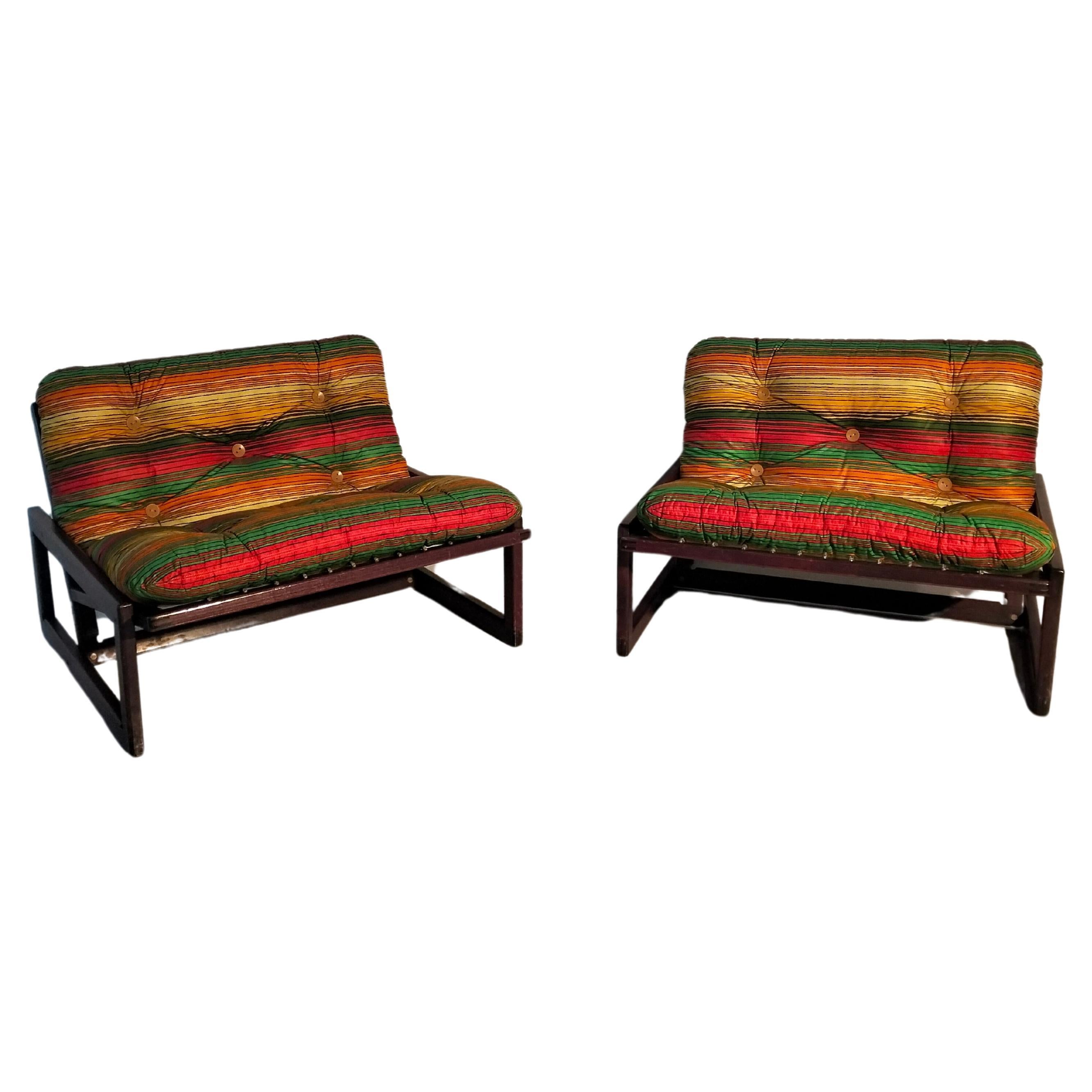 Pair of Carlotta lounge chairs by Afra e Tobia Scarpa for Cassina 70’s