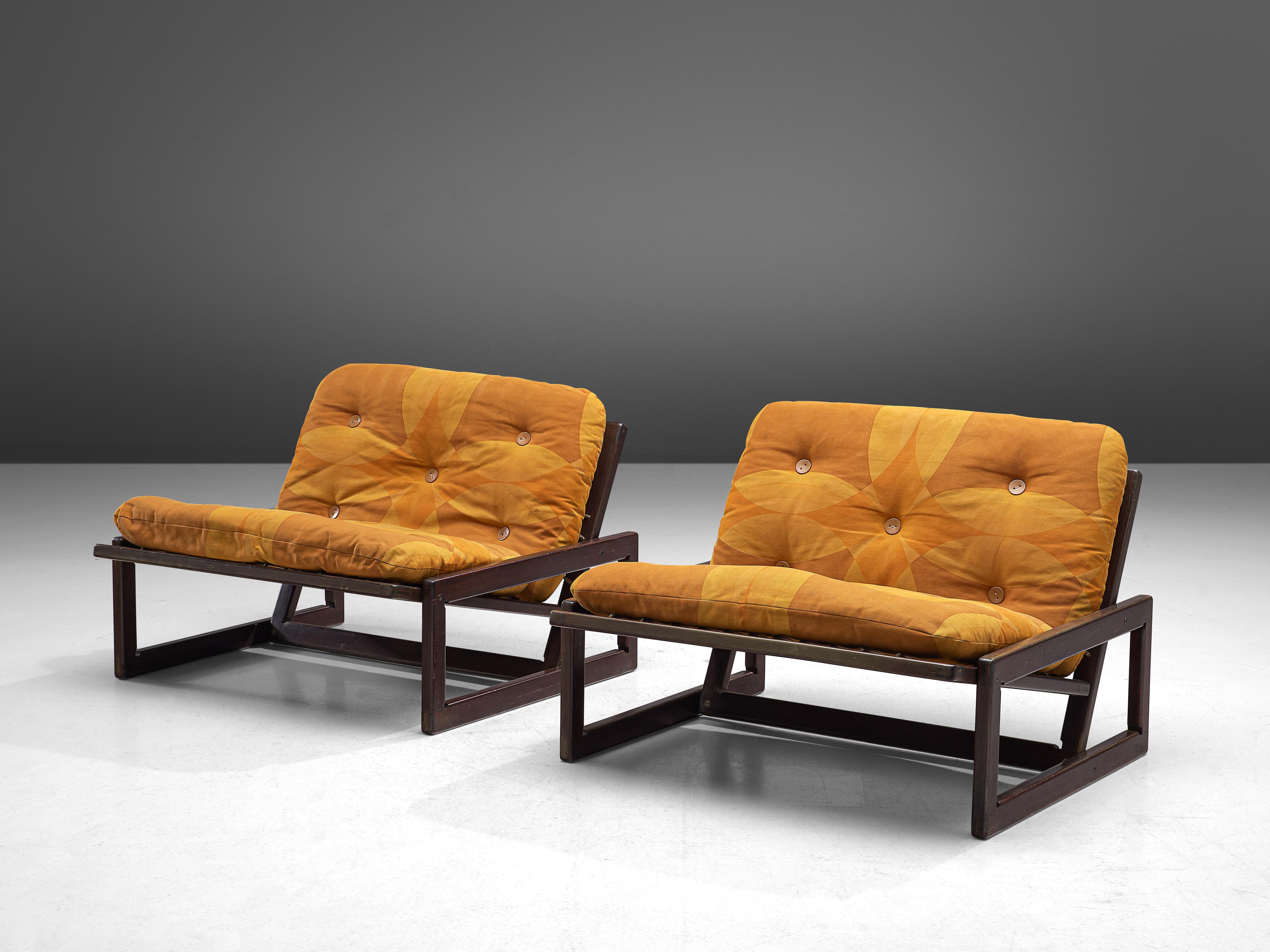 Italian Pair of 'Carlotta' Lounge Chairs by Afra & Tobia Scarpa for Cassina