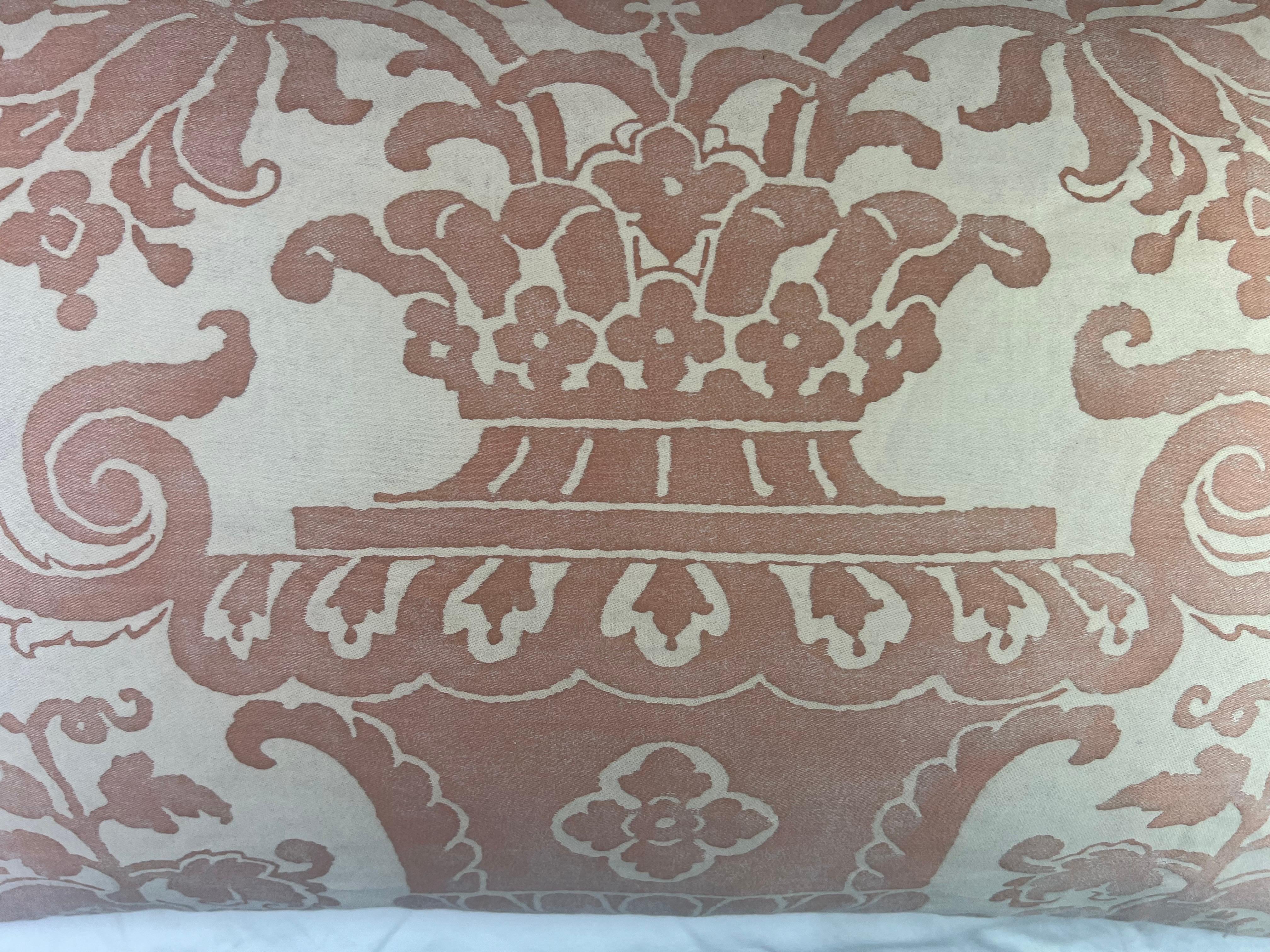 Rococo Pair of Carnavalet Patterned Fortuny Pillows For Sale