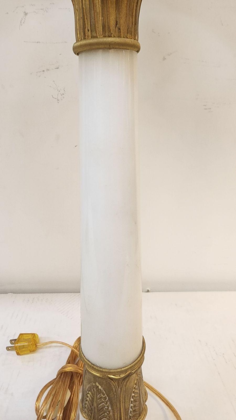 19th Century Pair of Carrara marble and Gilt Bronze Candlesticks For Sale