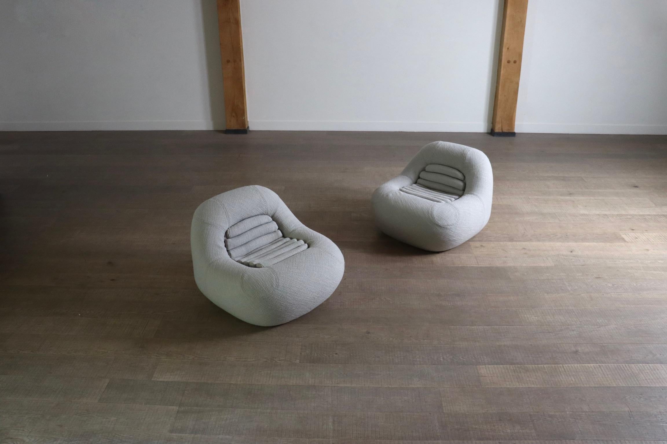 Pair of Carrera Lounge chairs by De Pas D’Urbino & Lomazzi for BBB Bonacina For Sale 7