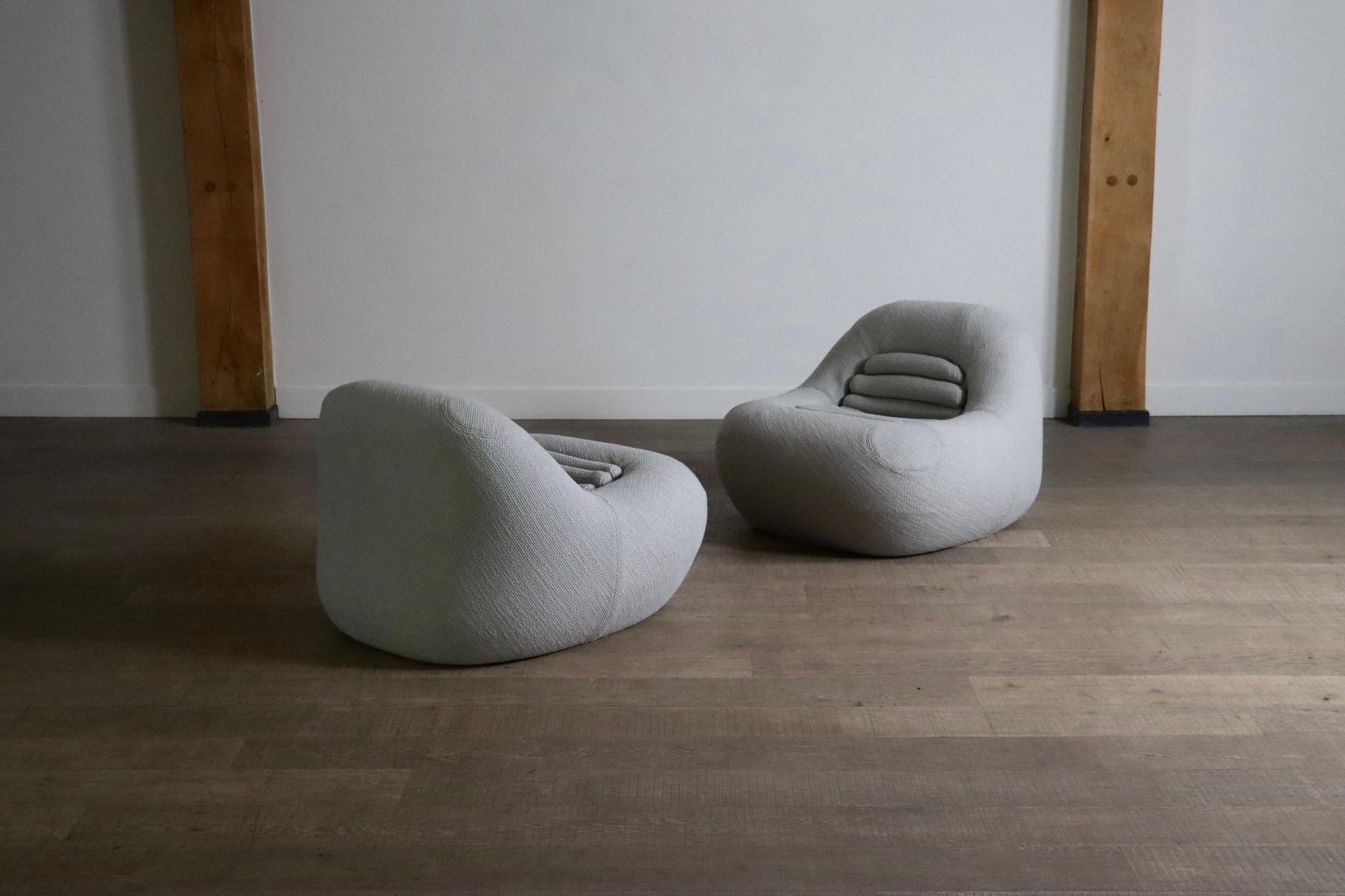 Pair of Carrera Lounge chairs by De Pas D’Urbino & Lomazzi for BBB Bonacina For Sale 8
