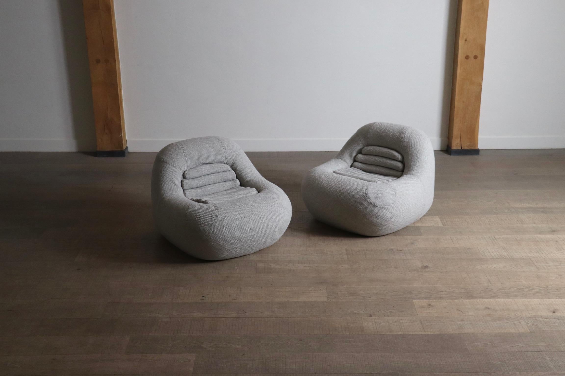 Pair of Carrera Lounge chairs by De Pas D’Urbino & Lomazzi for BBB Bonacina For Sale 12
