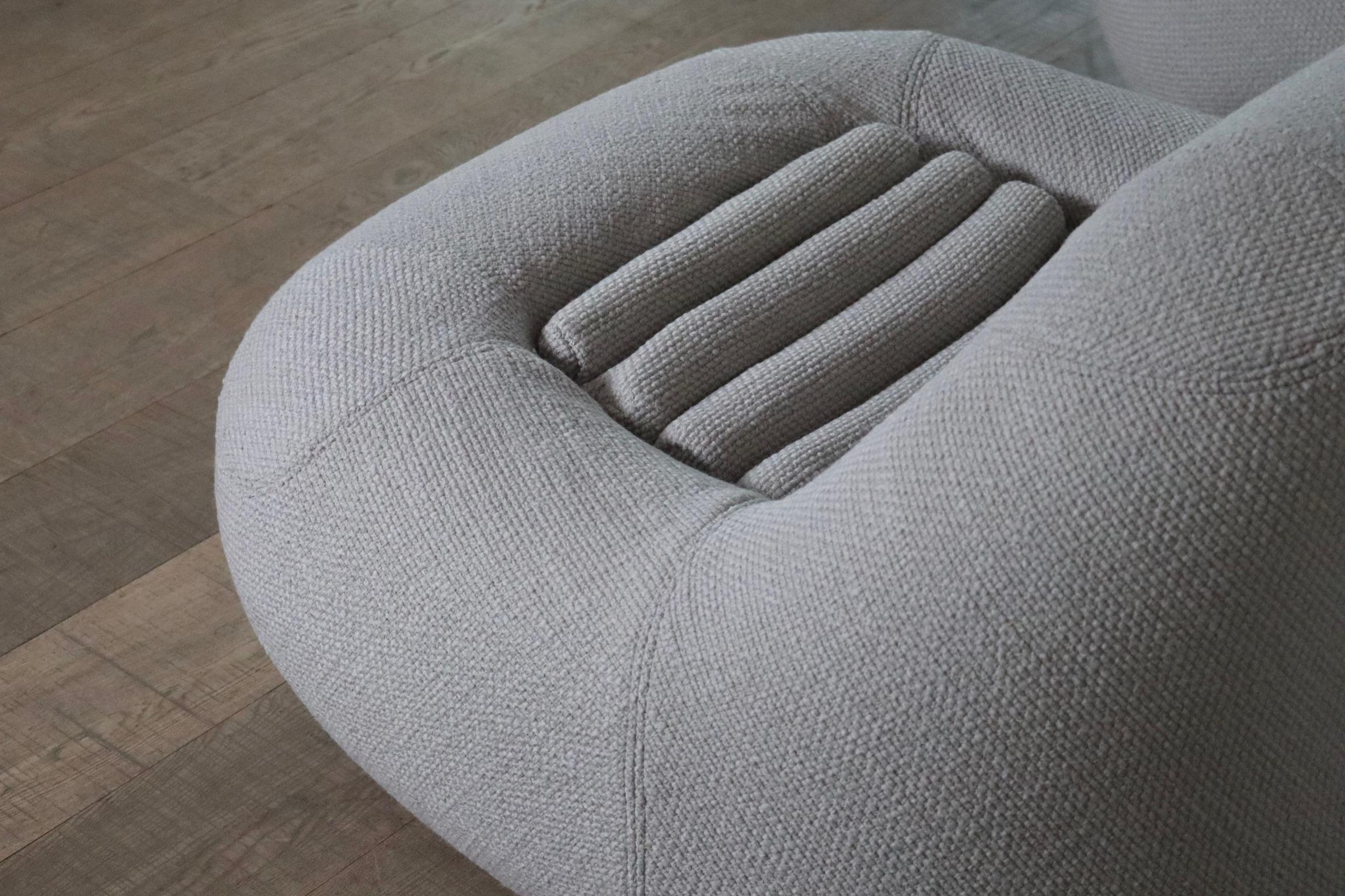 Mid-20th Century Pair of Carrera Lounge chairs by De Pas D’Urbino & Lomazzi for BBB Bonacina For Sale