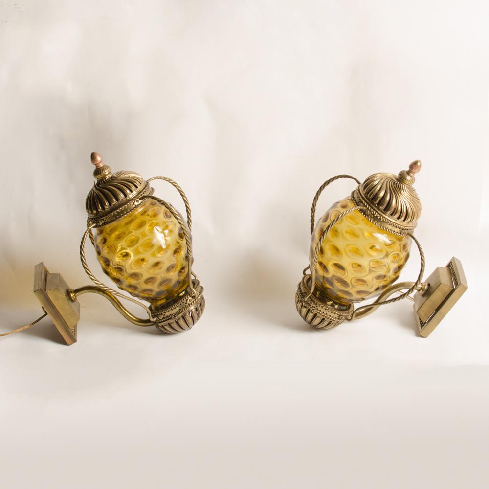 Pair of Carriage Lantern Style Wall Sconces, circa 1890 For Sale 8