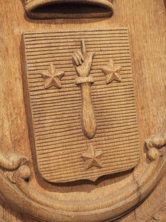 Pair of Carved and Bleached Antique French Buffet Door Panels, circa 1890