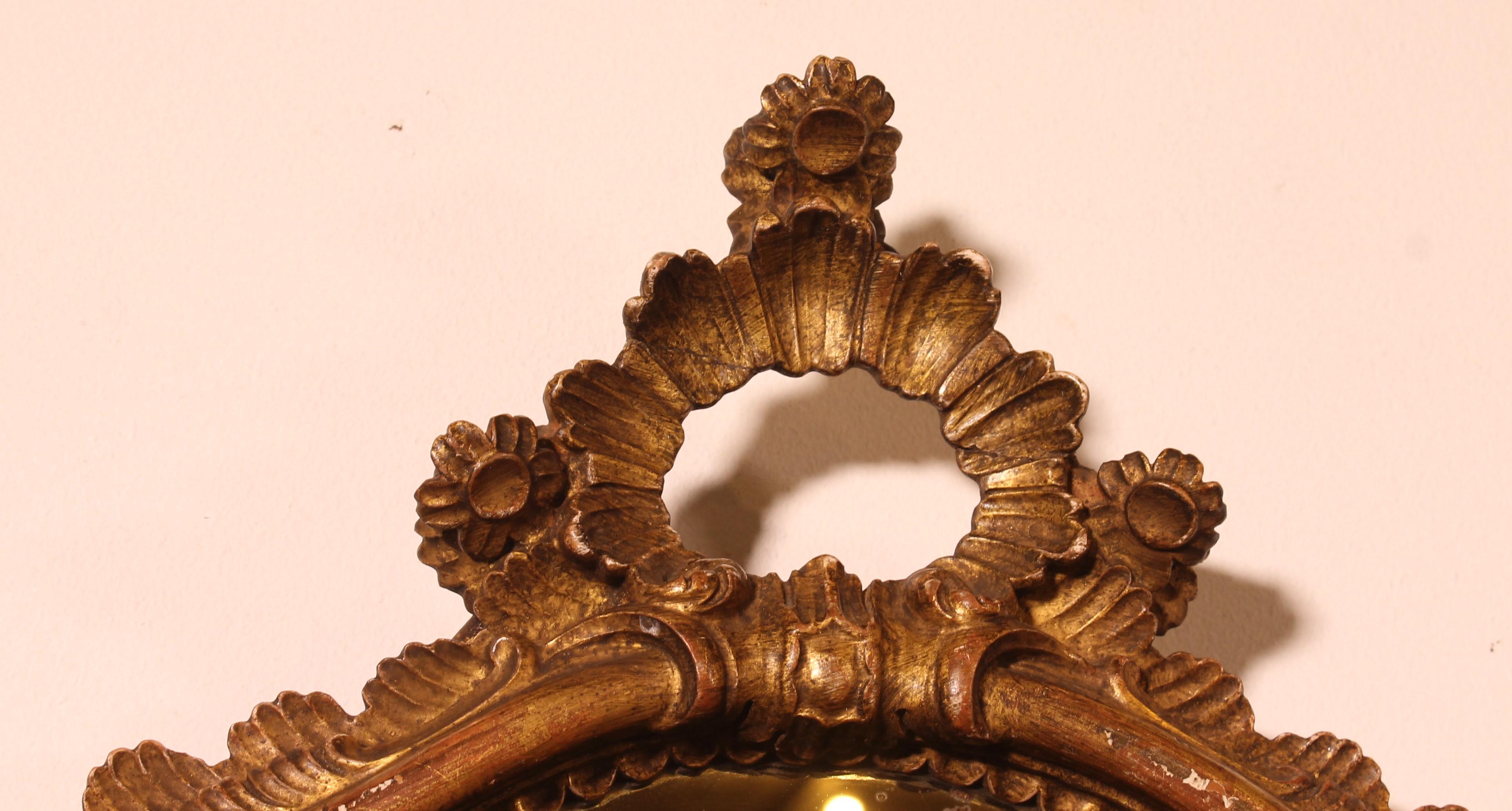Pair Of Carved And Gilded Wooden Mirrors 6