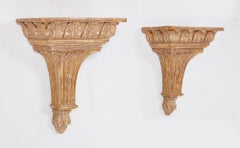 Paire de consoles sculptées et dorées de George III