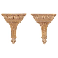 Paire de consoles sculptées et dorées de George III