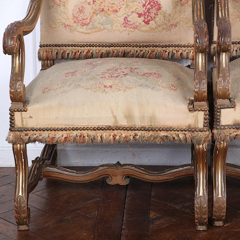 20th Century Pair of Carved and Gilt Renaissance Revival, C.1900 For Sale