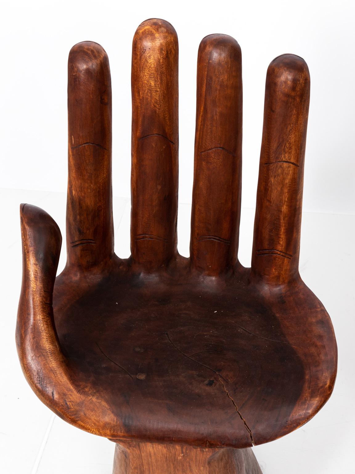 20th Century Pair of Carved Brazilian Hand Chairs