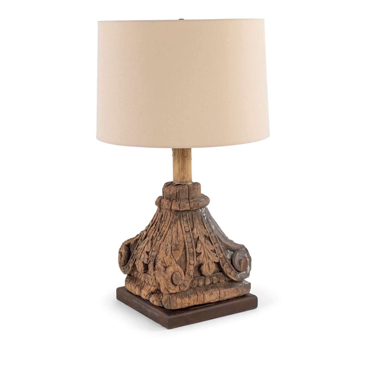 rustic wooden table lamps