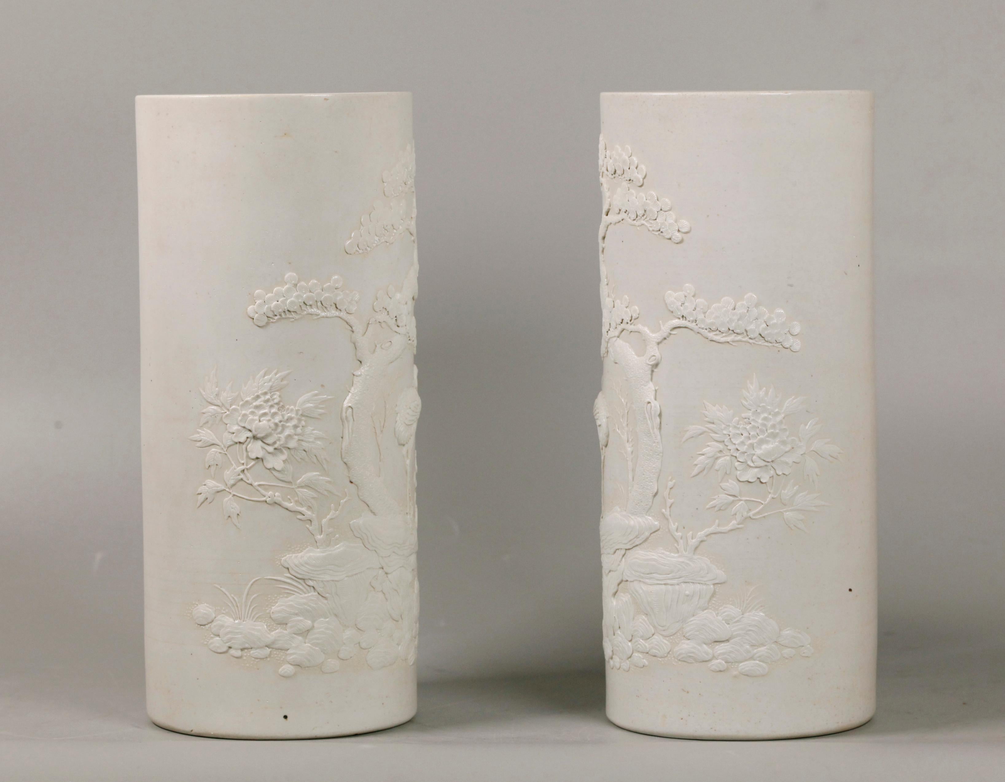 provenance: Sotheby's auction in March 2018; decorated in relief with crane motif