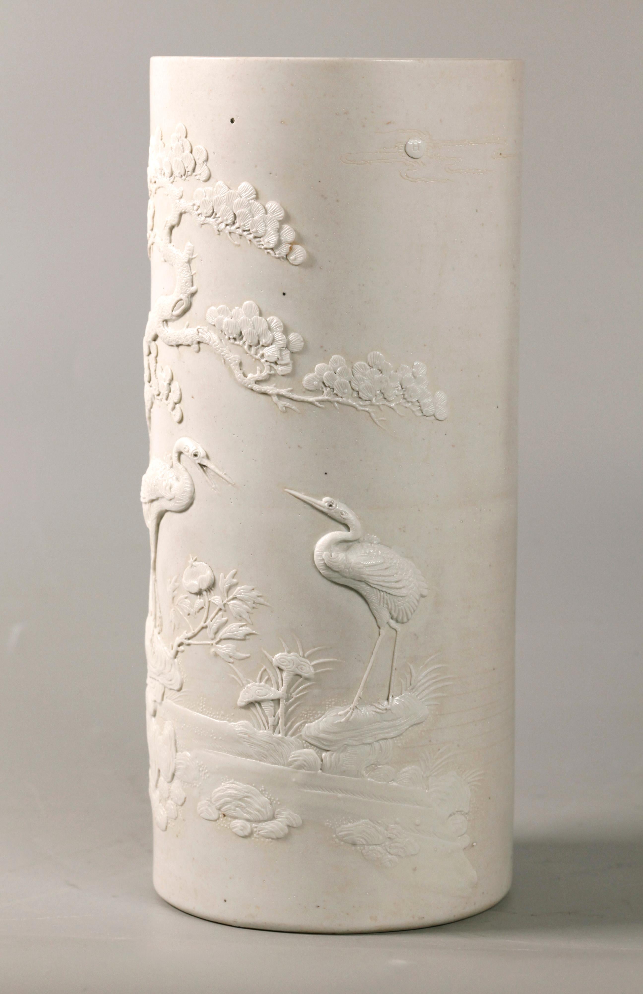 Pair of Carved Chinese Biscuit Hat Stands, Daoguang Period For Sale 1