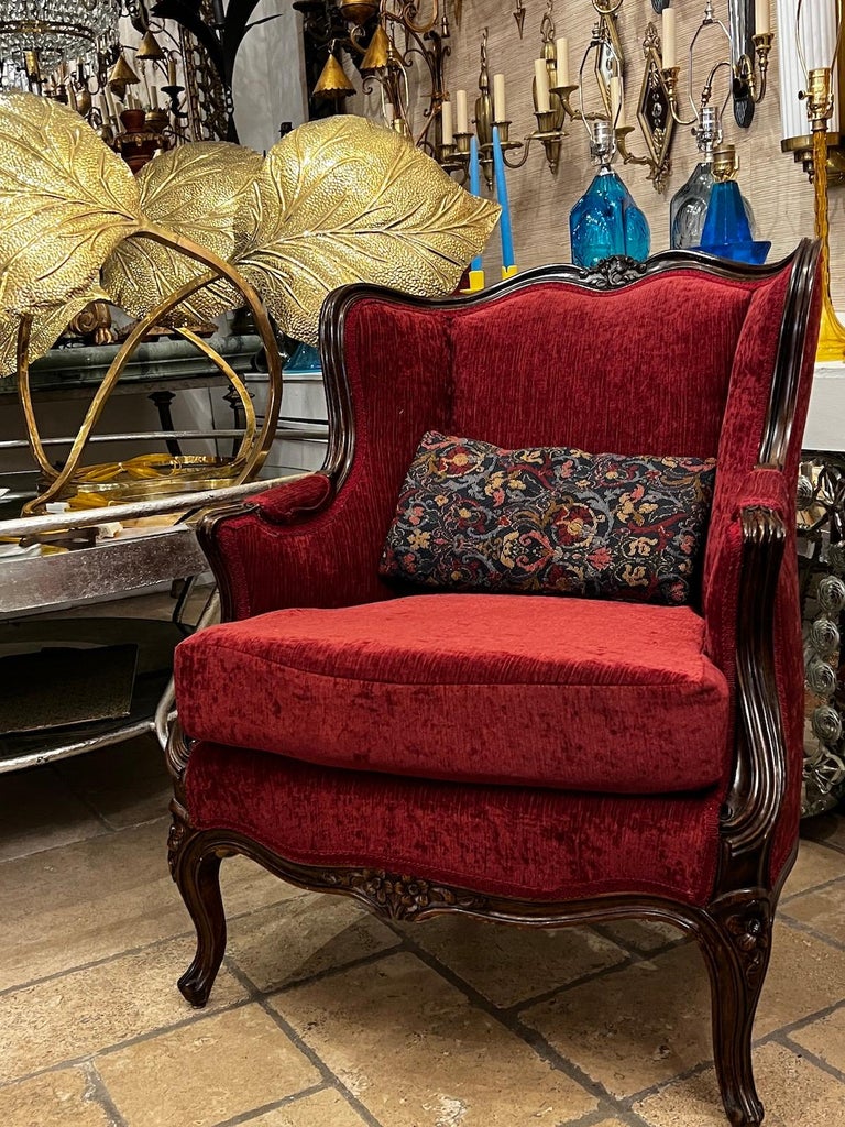 Pair of Carved French Chairs For Sale at 1stDibs