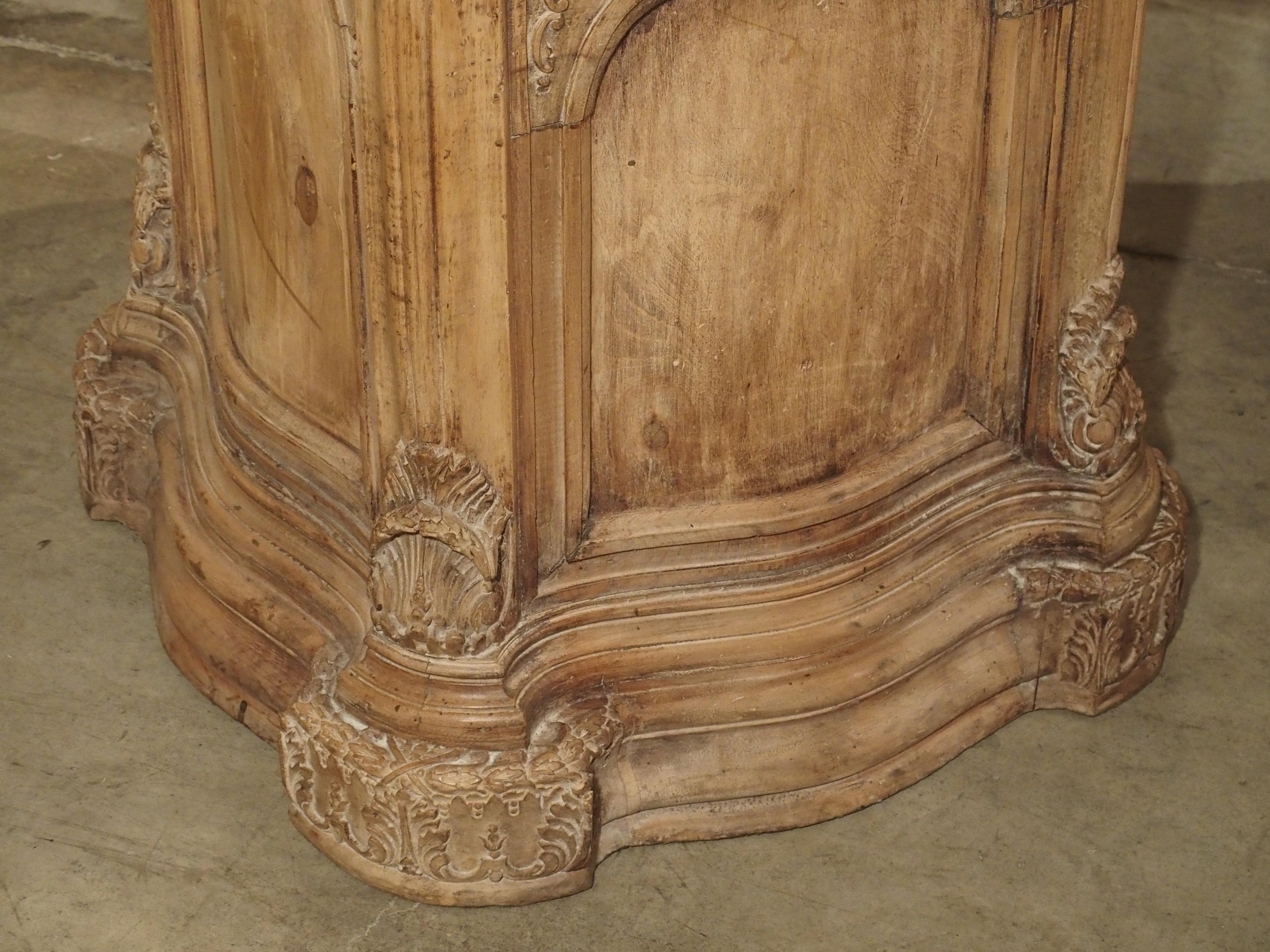 Pair of Carved French Regence Style Pedestals 4