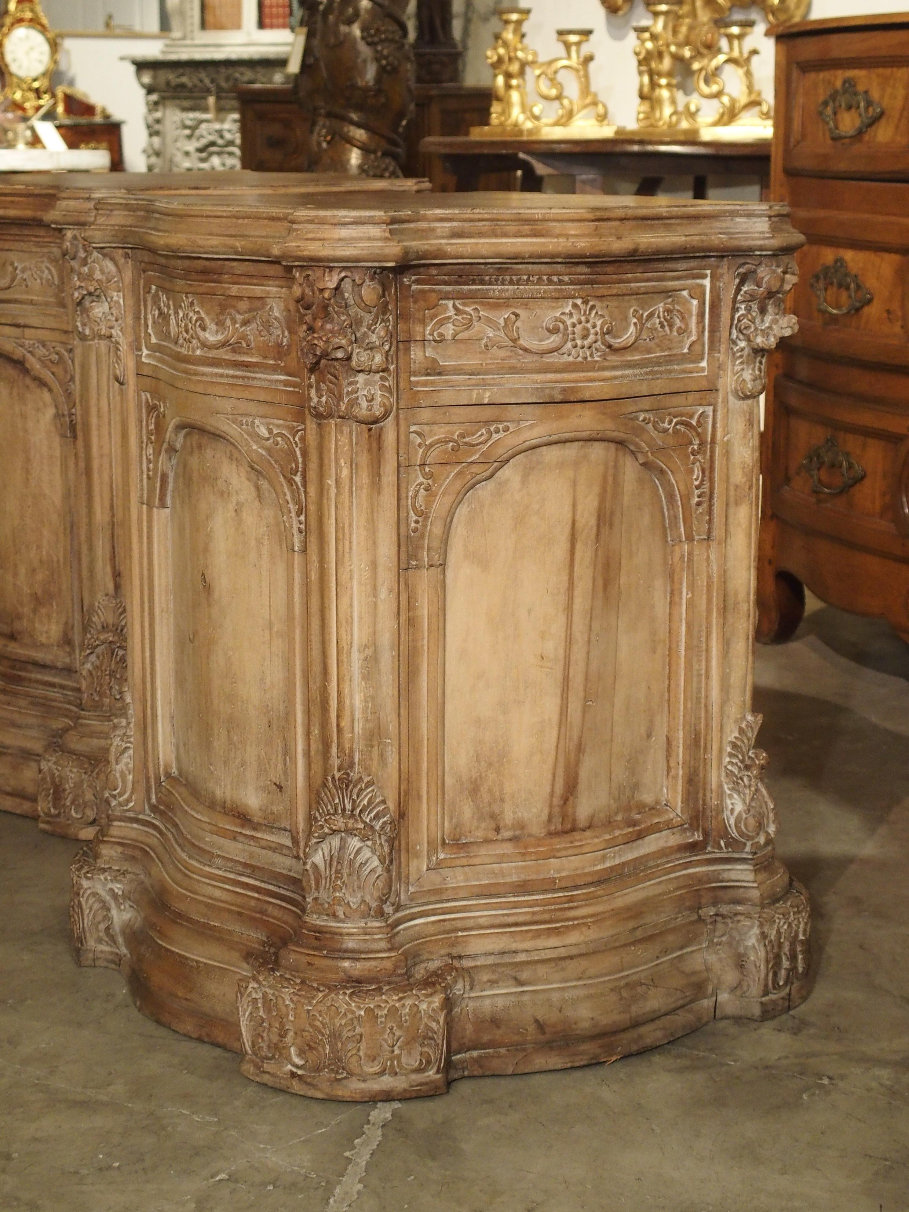 Pair of Carved French Regence Style Pedestals 5