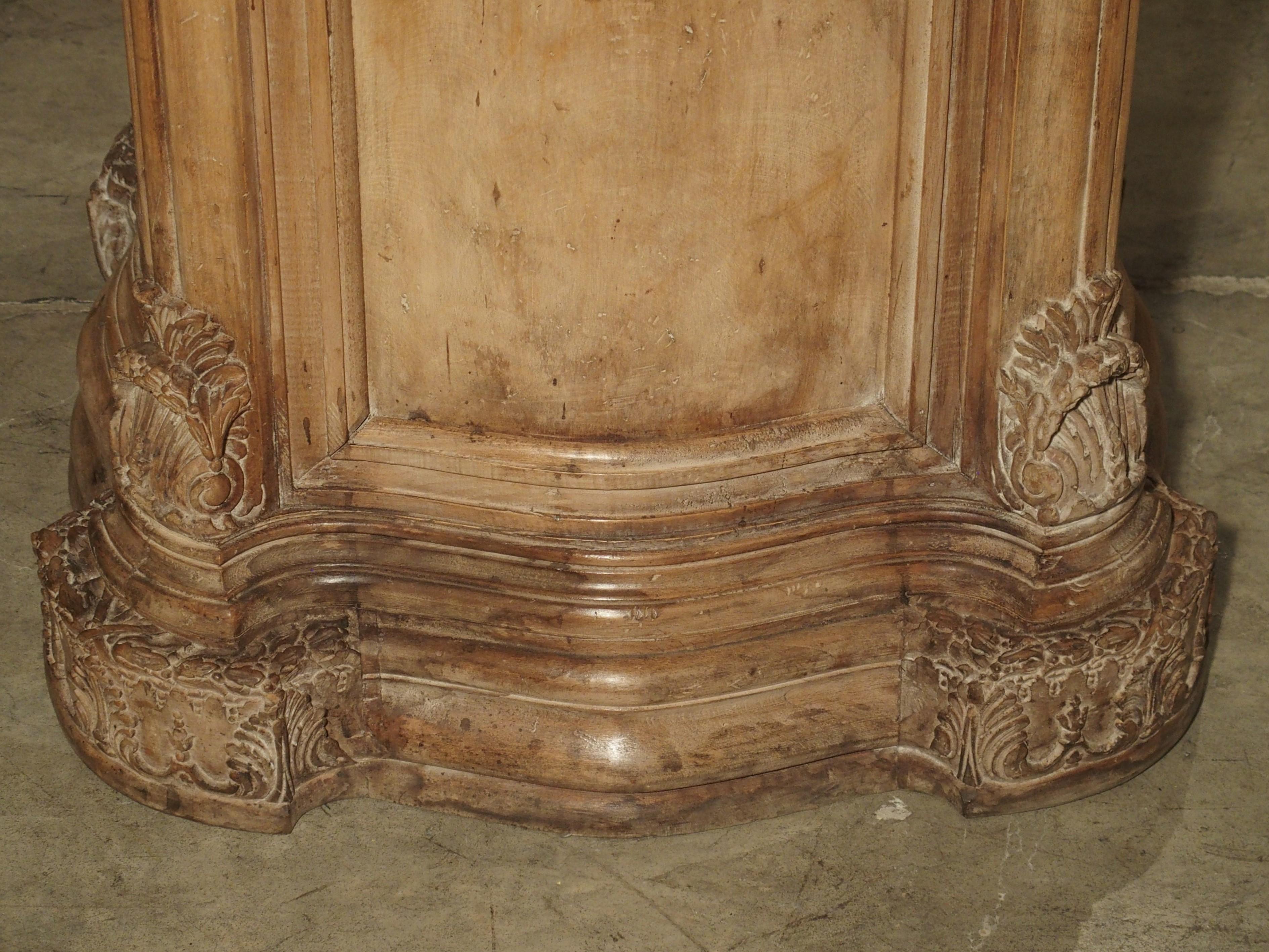 Pair of Carved French Regence Style Pedestals 8