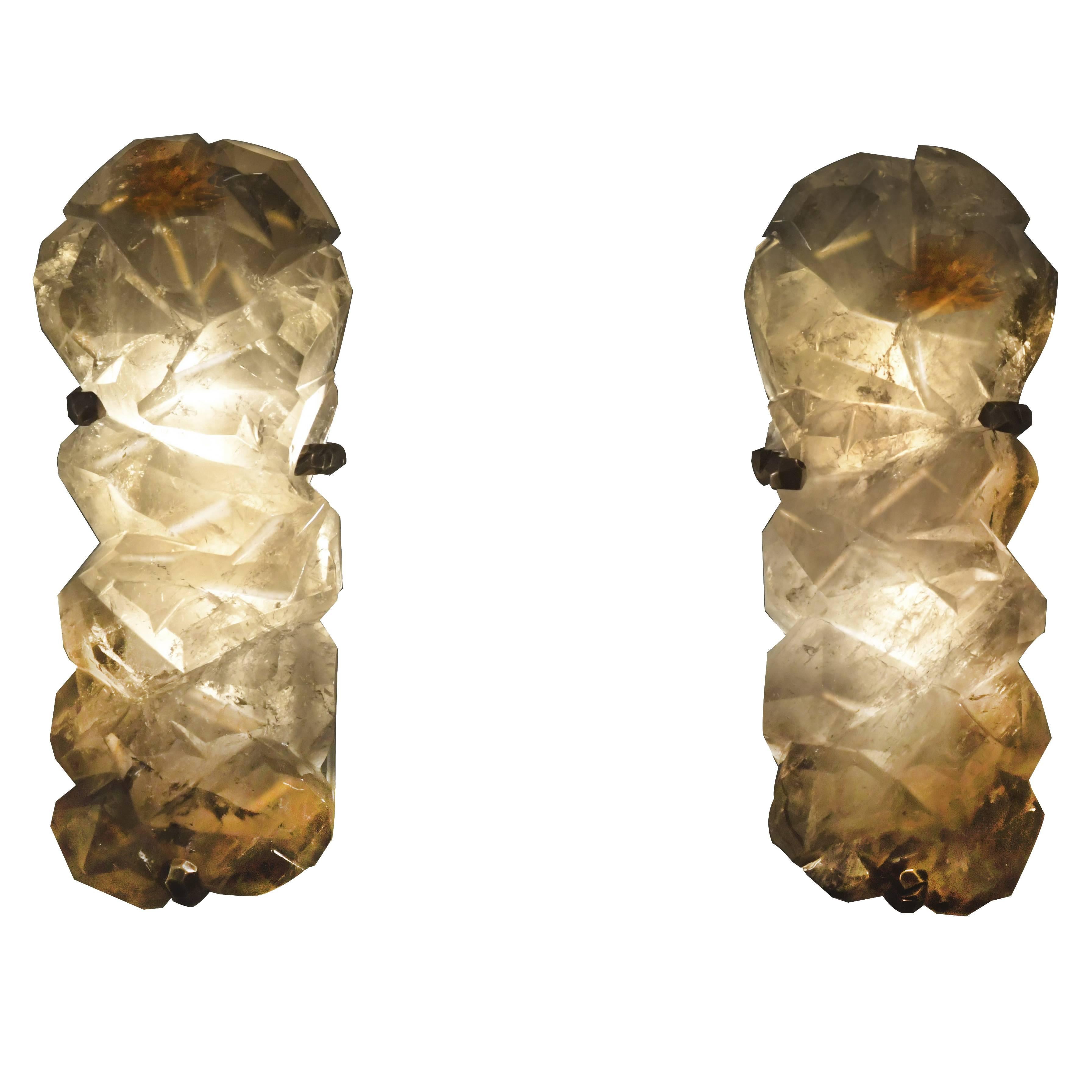 GFS Rock Crystal Sconces By Phoenix 