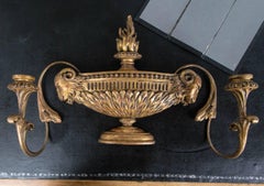 Pair of Carved Giltwood Two-Arm Sconces