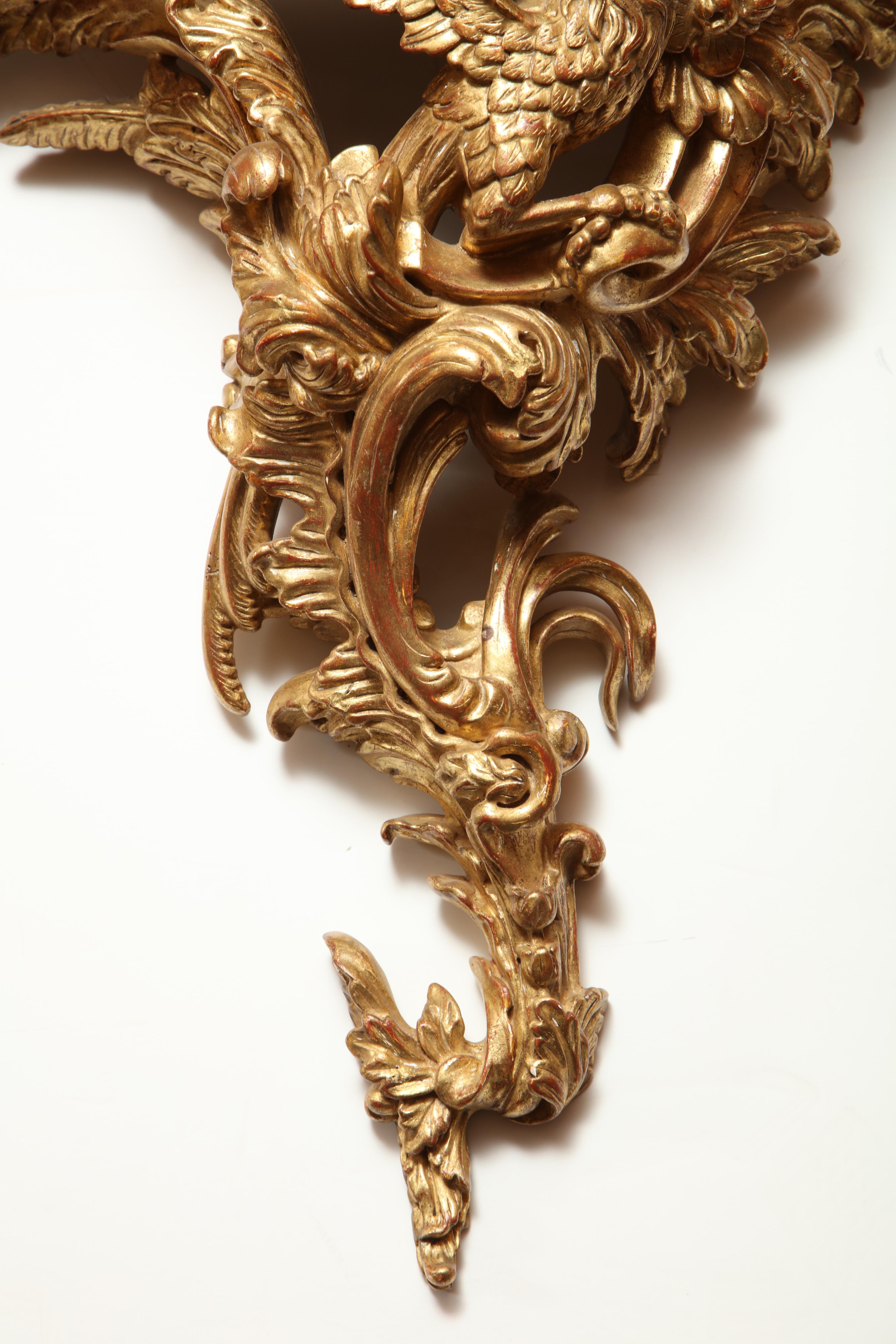 Pair of Carved Giltwood Wall Brackets 1